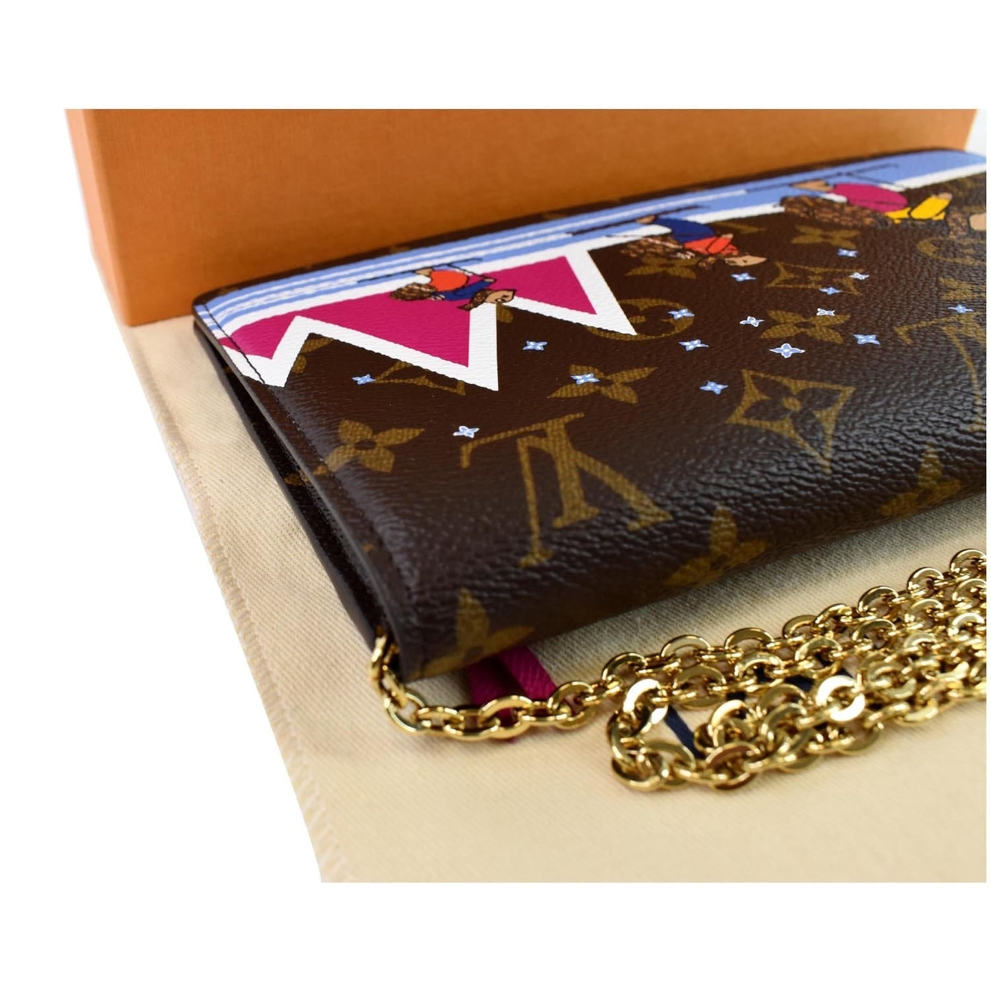 LOUIS VUITTON Weekend Pochette Monogram Canvas Shoulder Clutch Brown - 15% OFF