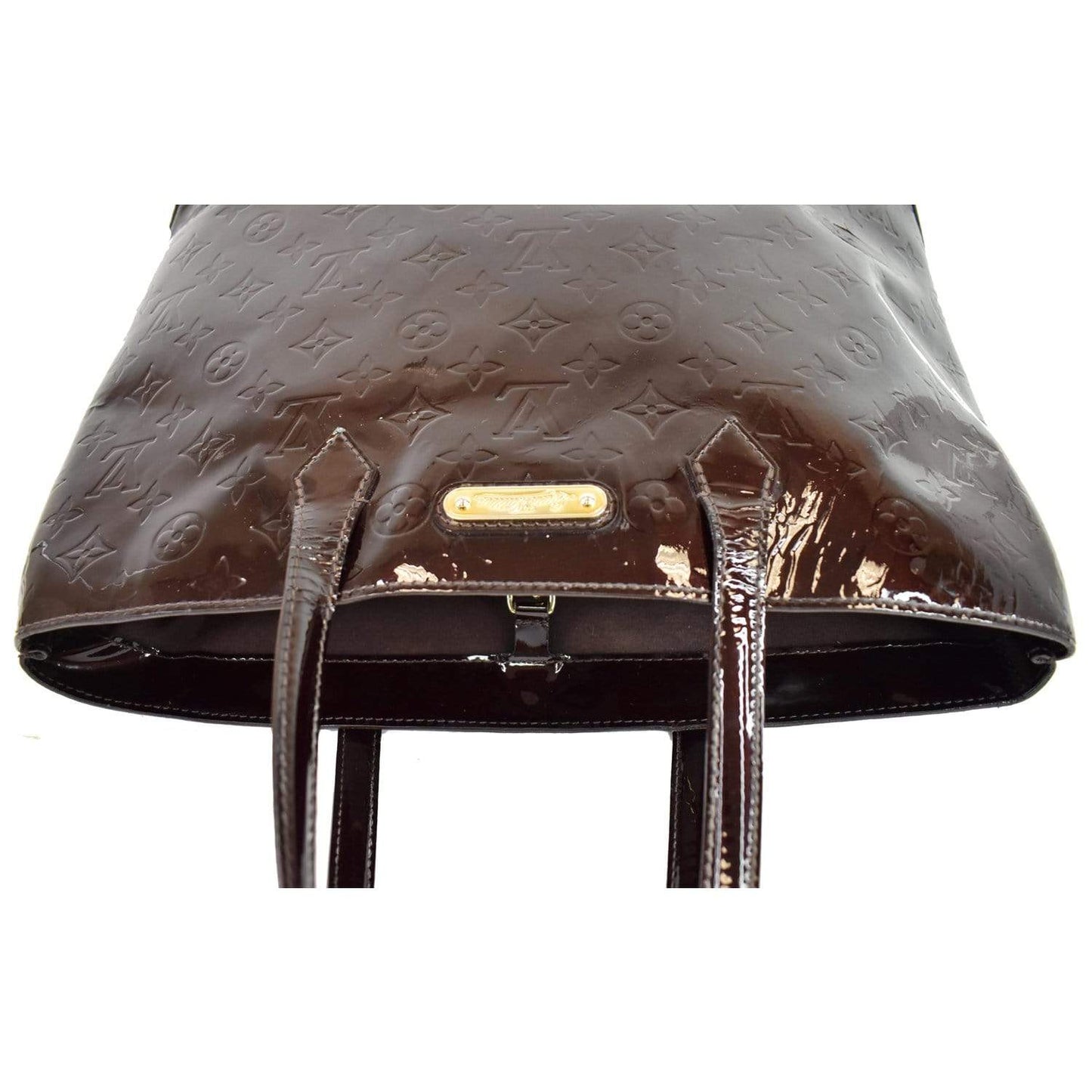 LOUIS VUITTON Wilshire MM Vernis Leather Tote Bag Amarante - 15% OFF