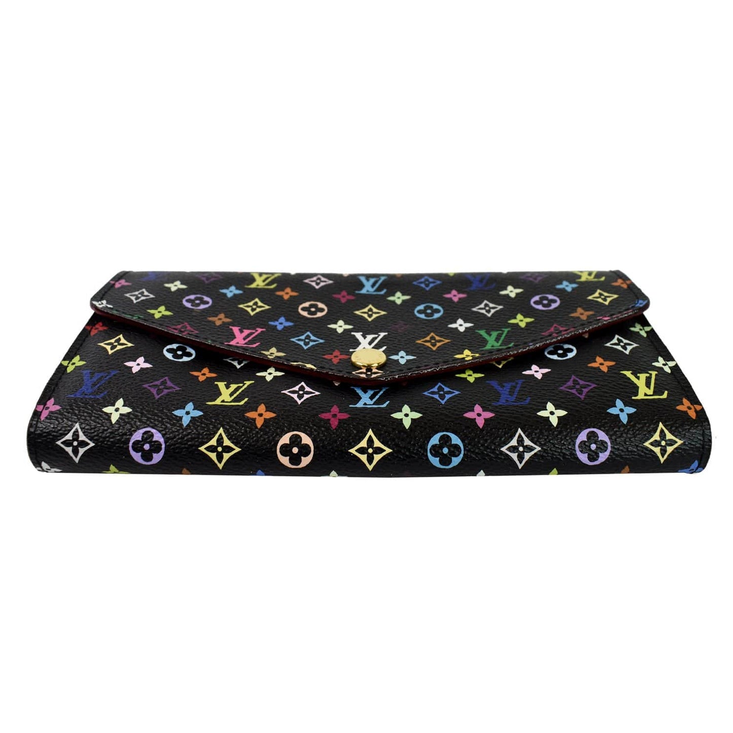 LOUIS VUITTON Sarah NM Multicolor Monogram Wallet Black