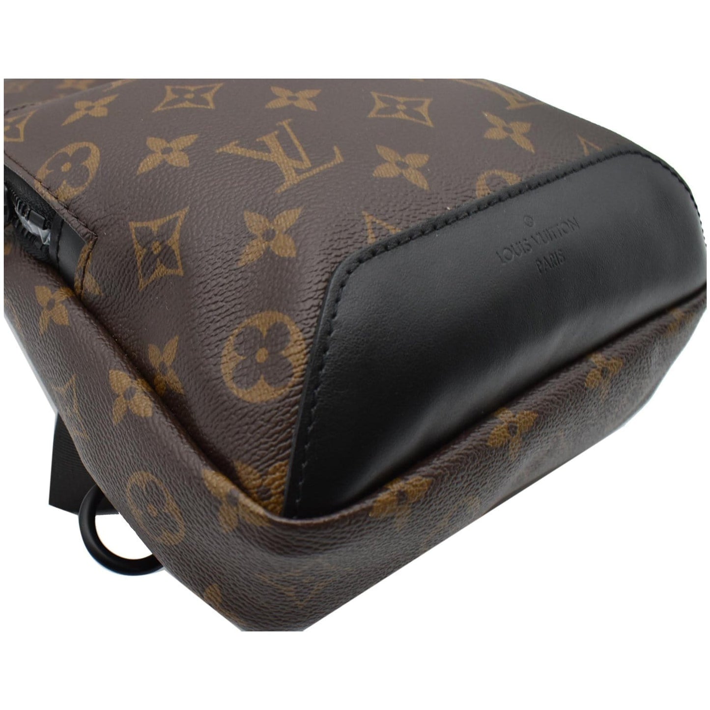 LOUIS VUITTON Avenue Sling Damier Ebene Backpack Bag Brown