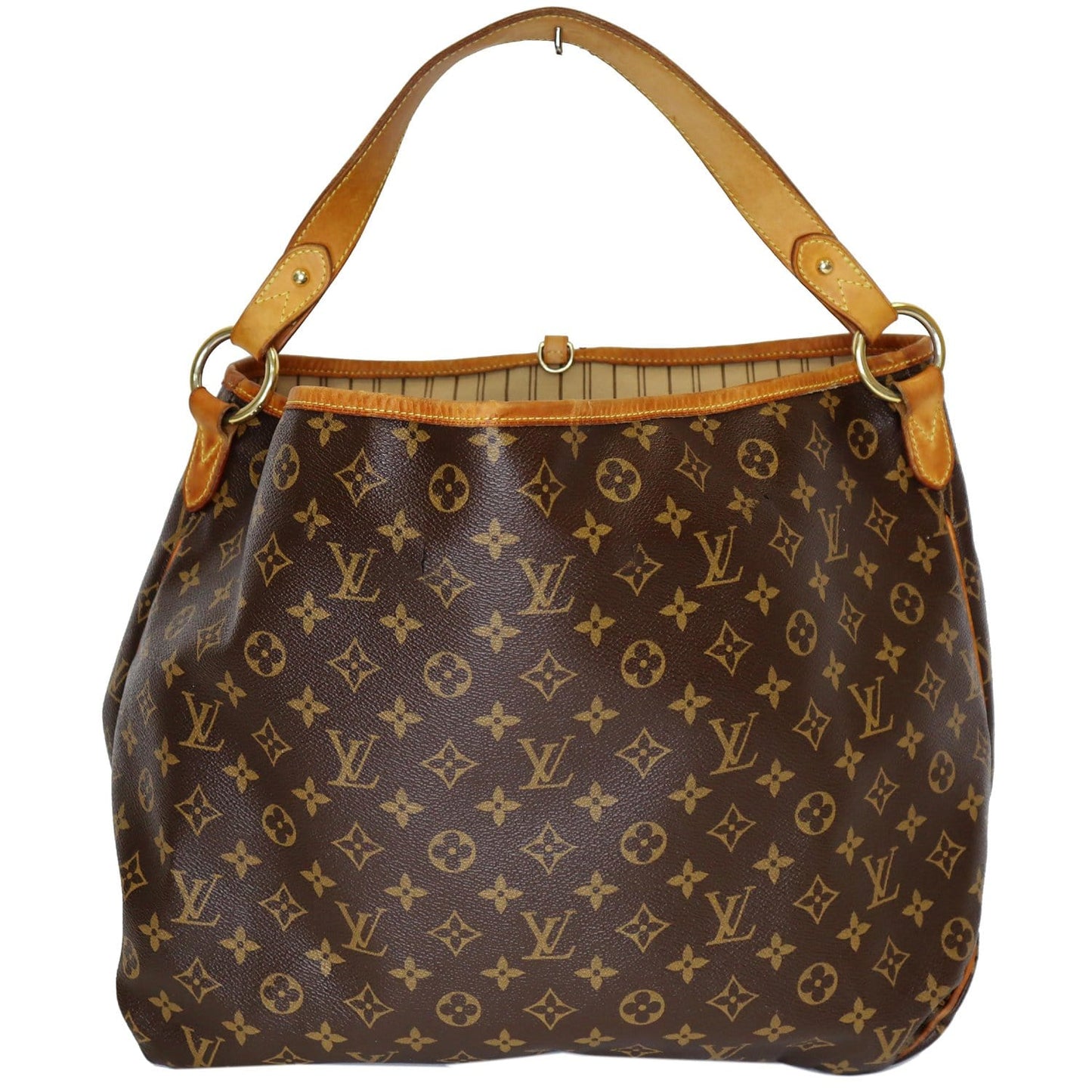 LOUIS VUITTON Delightful MM Monogram Canvas Shoulder Bag Brown