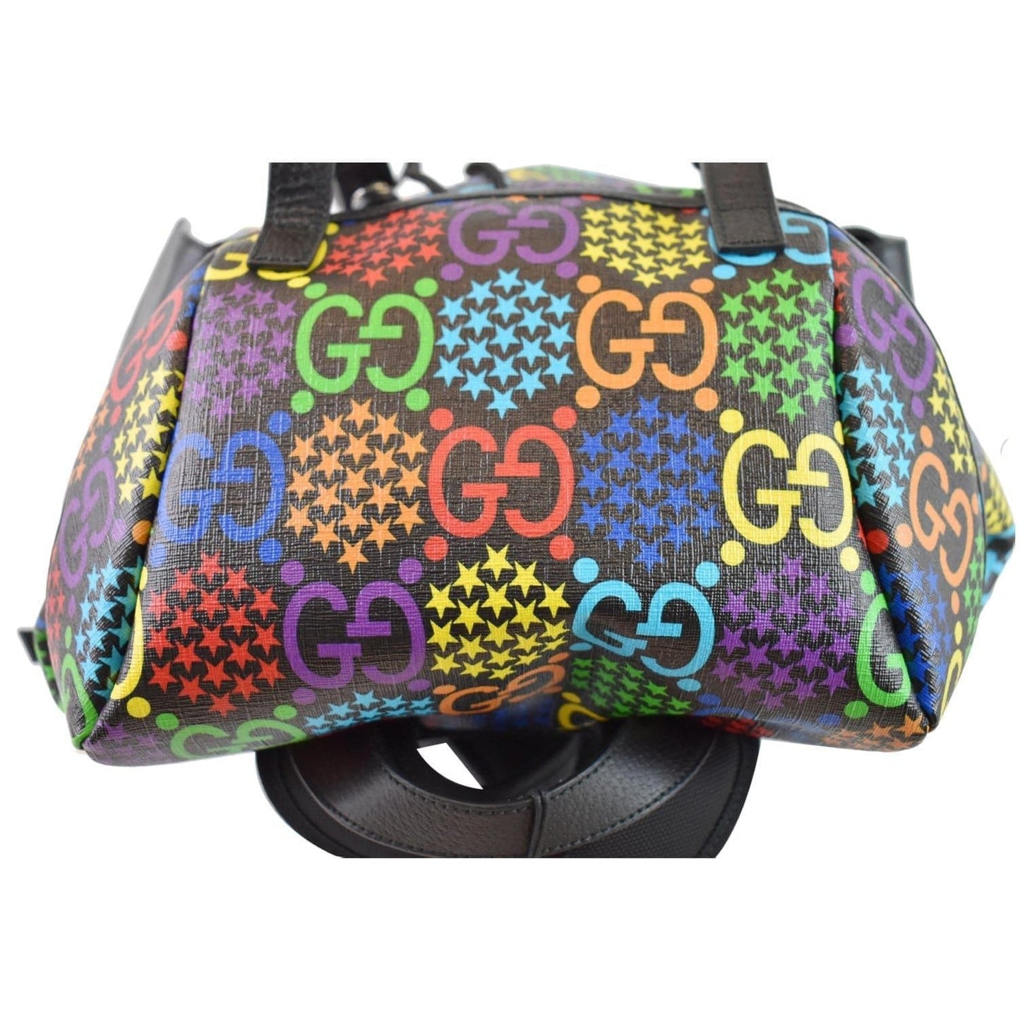 GUCCI GG Psychedelic Supreme Medium Backpack Bag Black 598140 - Final Sale