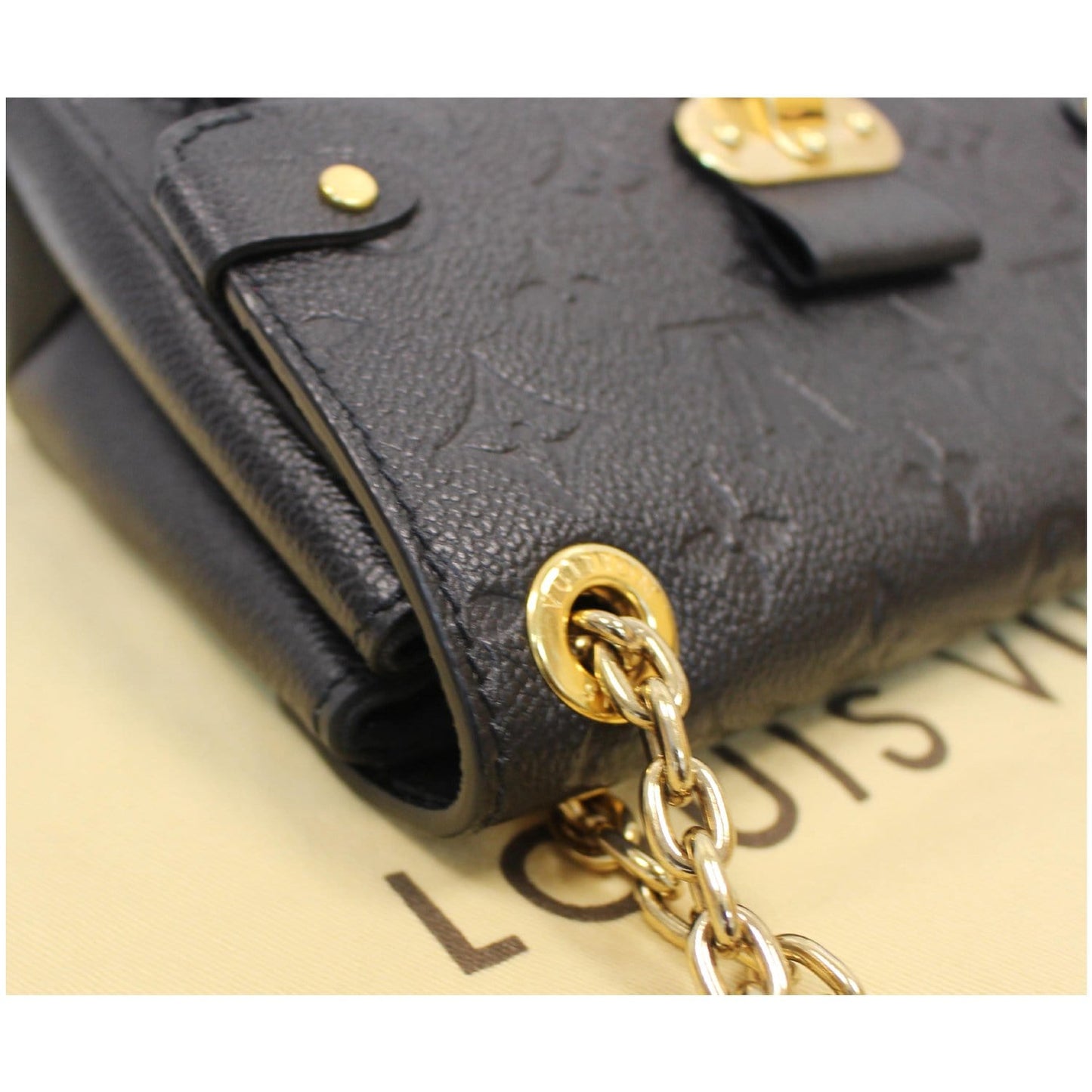 LOUIS VUITTON Vavin BB Monogram Empreinte Shoulder Bag Black