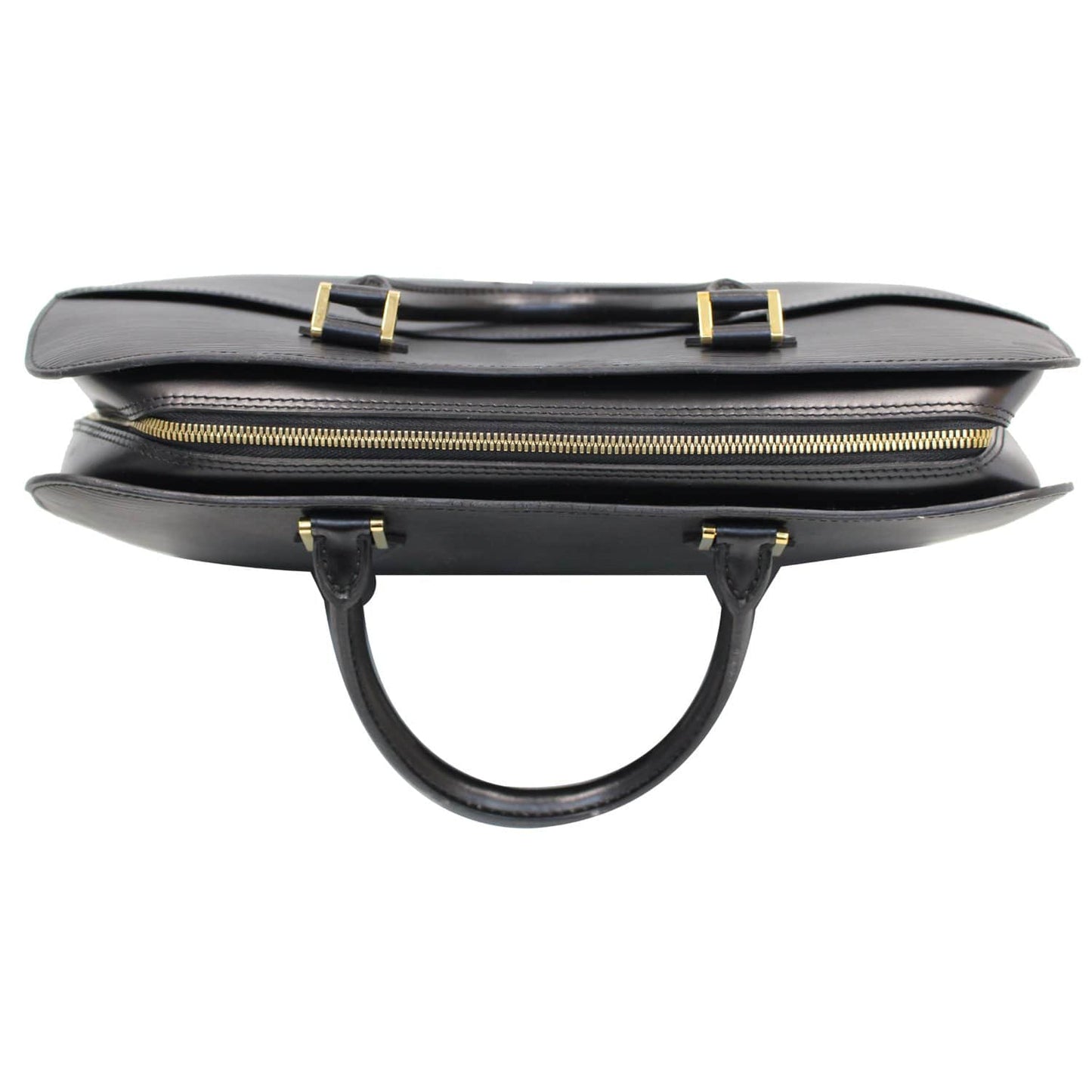 LOUIS VUITTON Sorbonne Epi Leather Briefcase Travel Bag Black