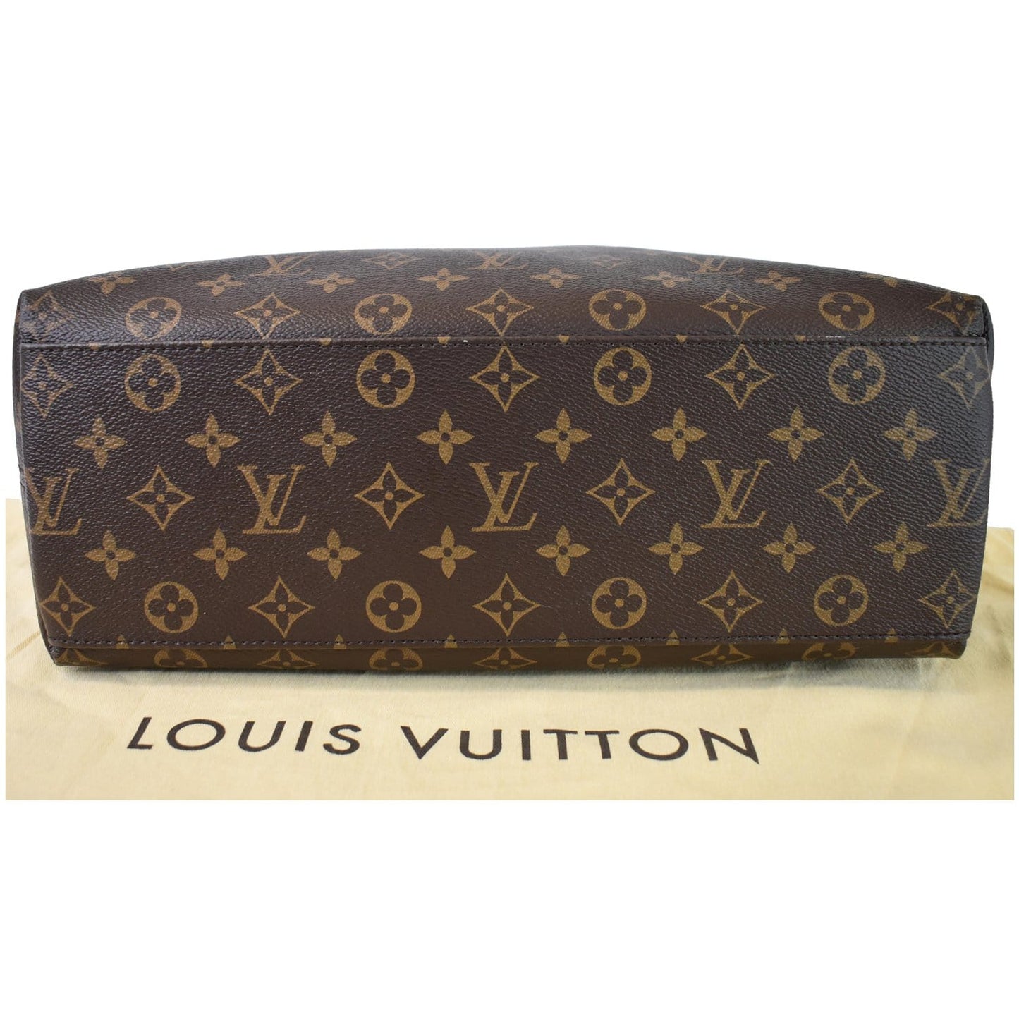LOUIS VUITTON Tuileries Monogram Canvas Hobo Bag Caramel
