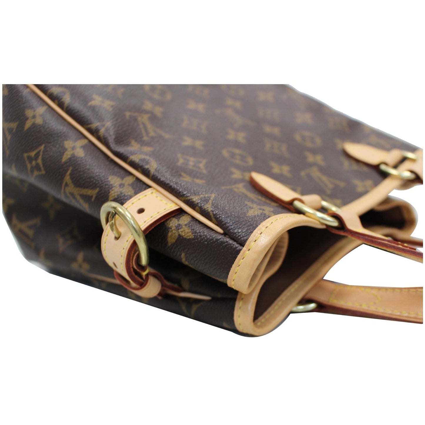 LOUIS VUITTON Batignolles Vertical Monogram Canvas Tote Bag Brown