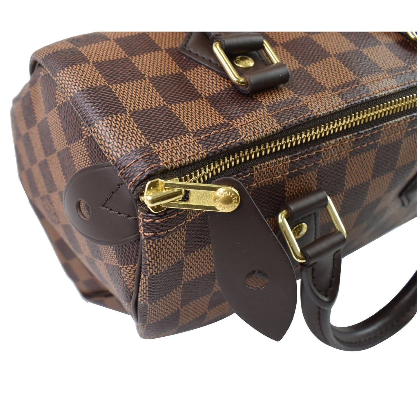 LOUIS VUITTON Speedy 25 Damier Ebene Satchel Bag Brown