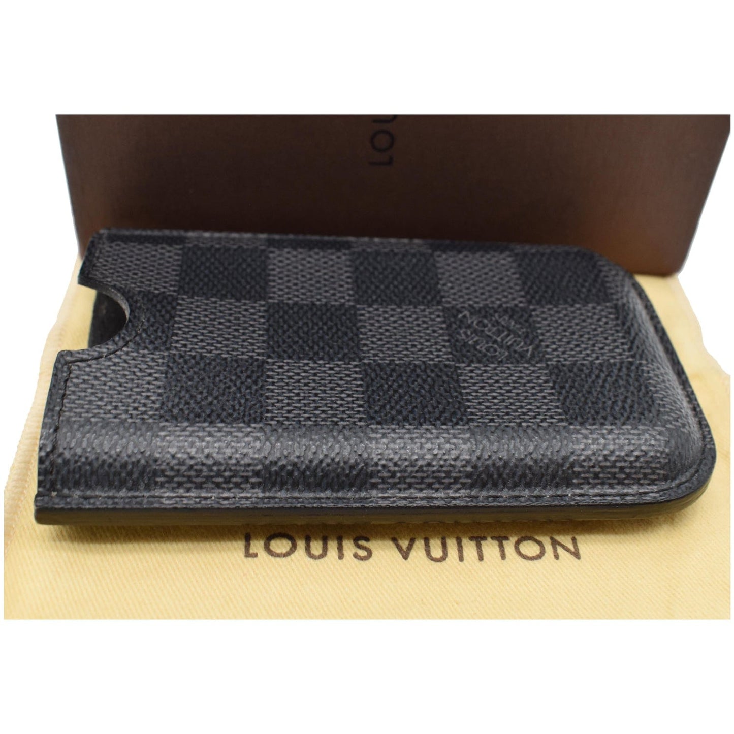 LOUIS VUITTON Etui iPhone 3G Damier Graphite Case Black