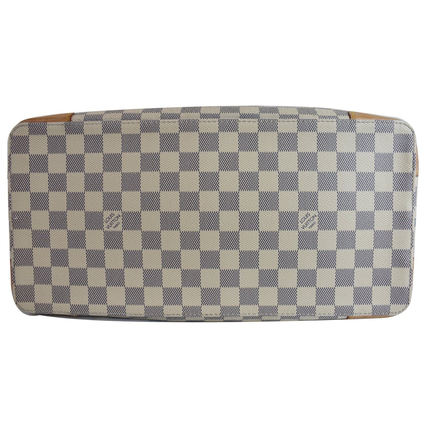 LOUIS VUITTON Damier Azur Hampstead MM Shoulder Bag White