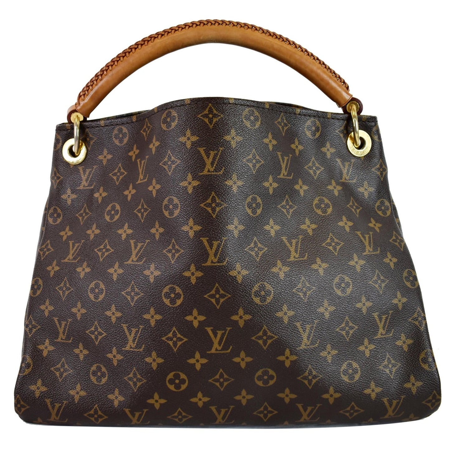 LOUIS VUITTON Artsy MM Monogram Canvas Shoulder Bag Brown