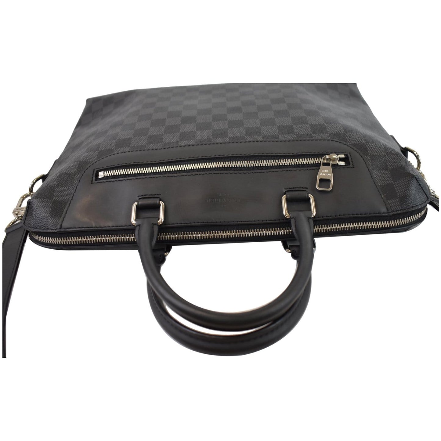 LOUIS VUITTON Porte-Documents Jour Graphite Briefcase Shoulder Bag Black - 20% OFF