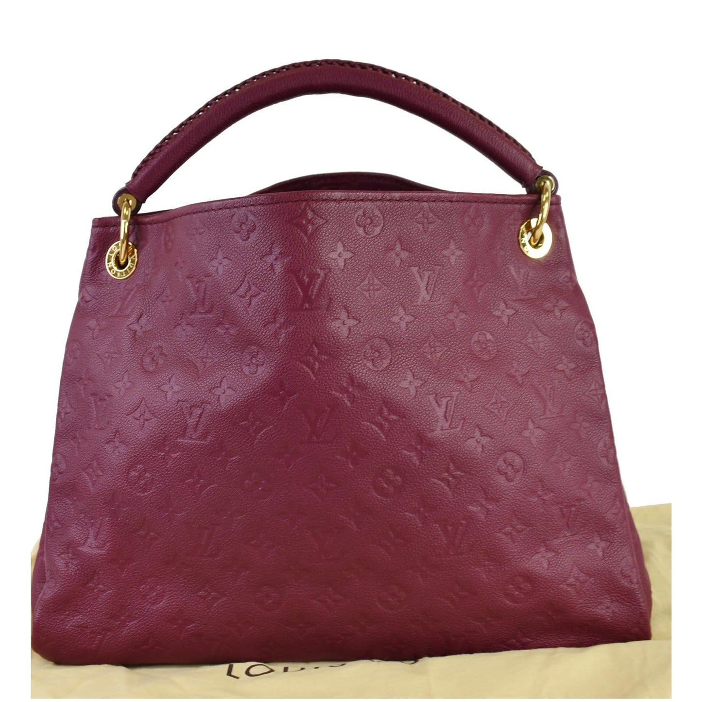 LOUIS VUITTON Artsy MM Empreinte Leather Shoulder Bag Mulberry
