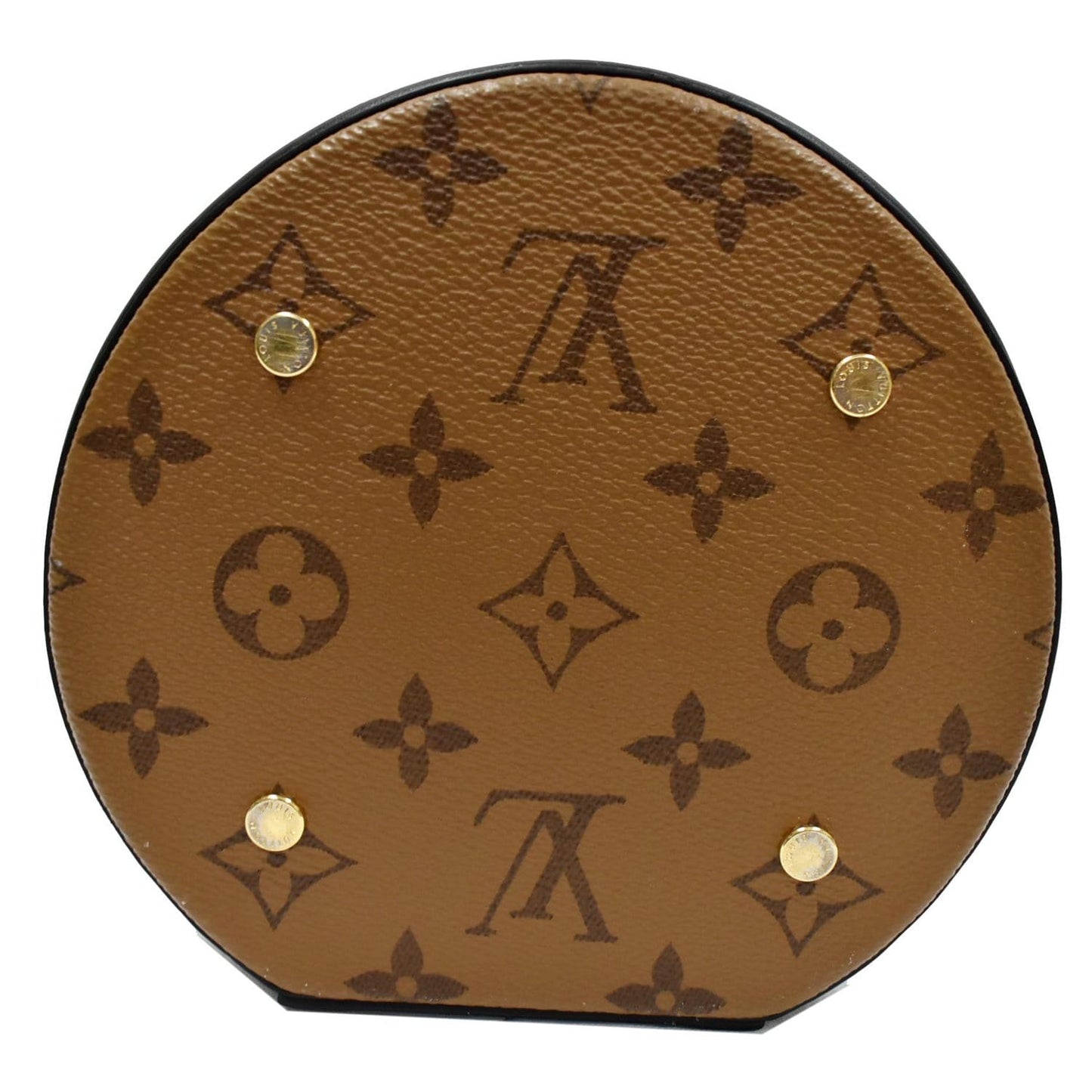 LOUIS VUITTON Cannes Reverse Monogram Canvas Satchel Bag Brown