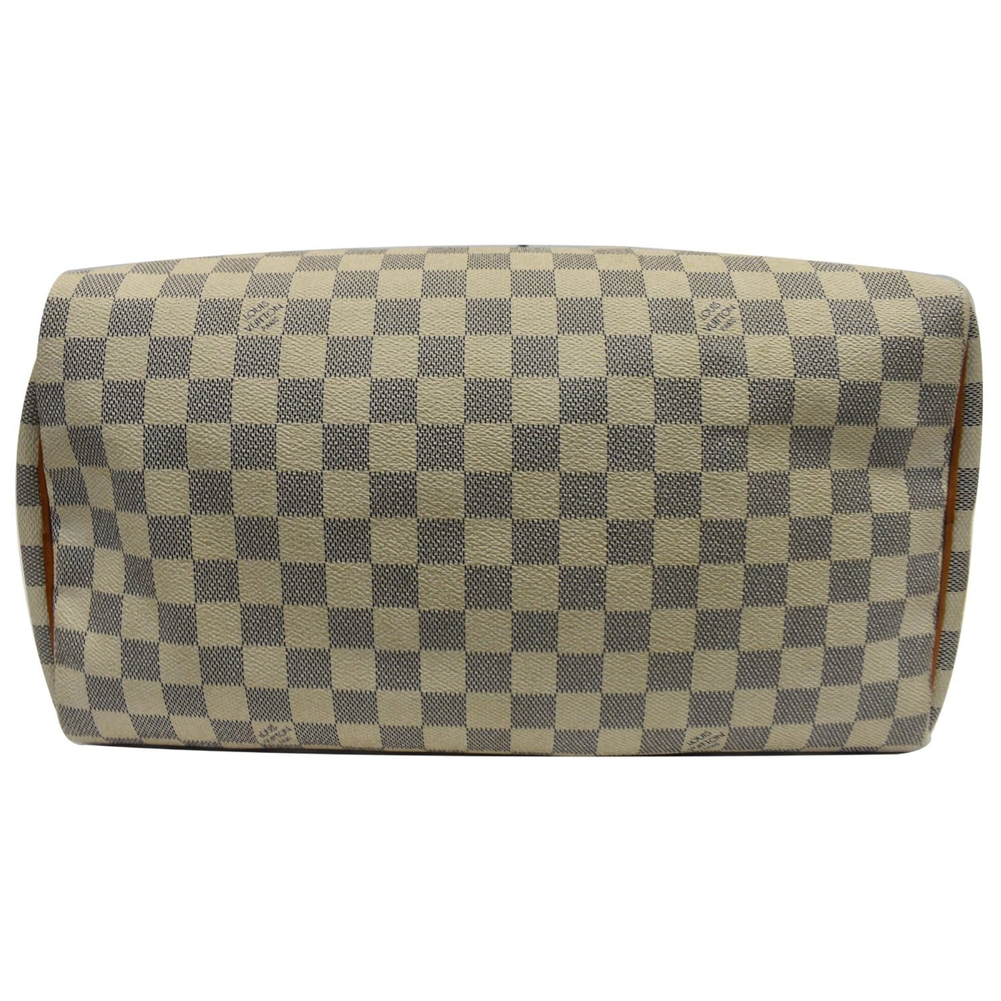 LOUIS VUITTON Speedy 35 Damier Azur Satchel Bag White