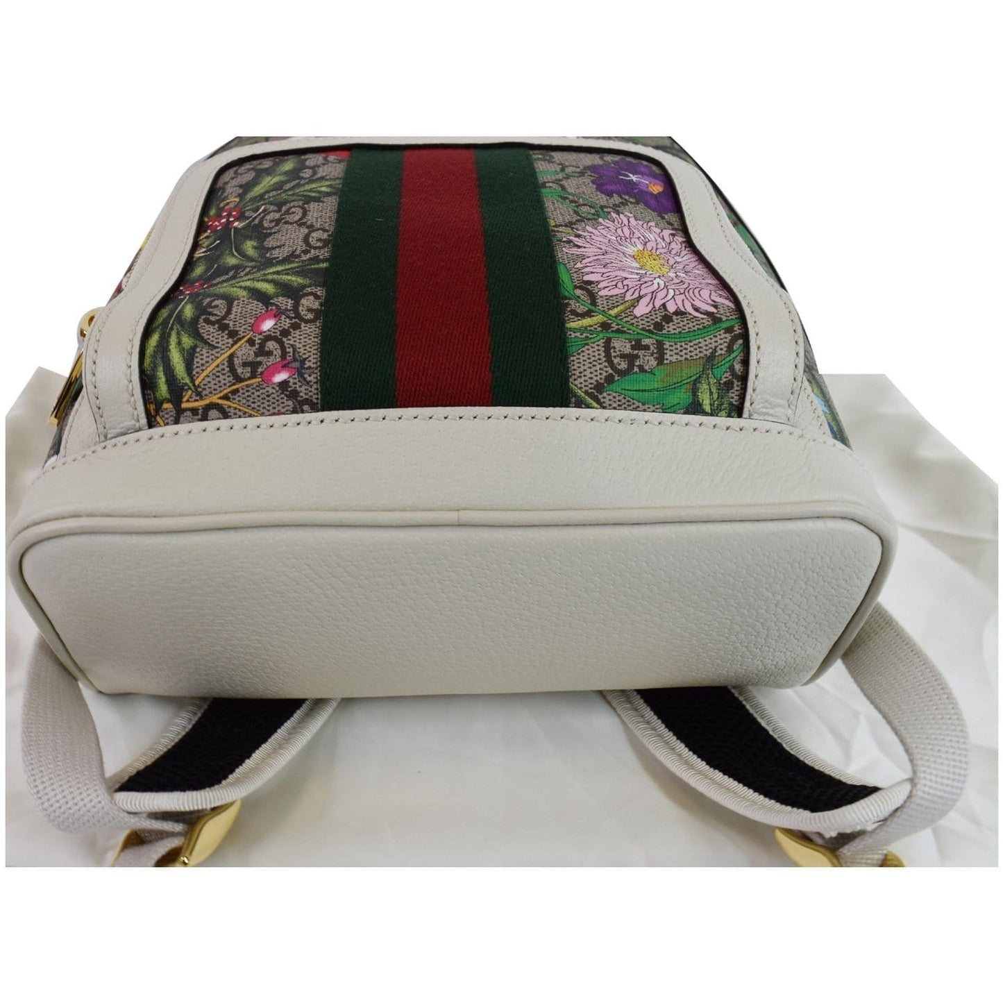 GUCCI Ophidia GG Flora Small Supreme Canvas Backpack Bag Beige 547965 - 20% OFF