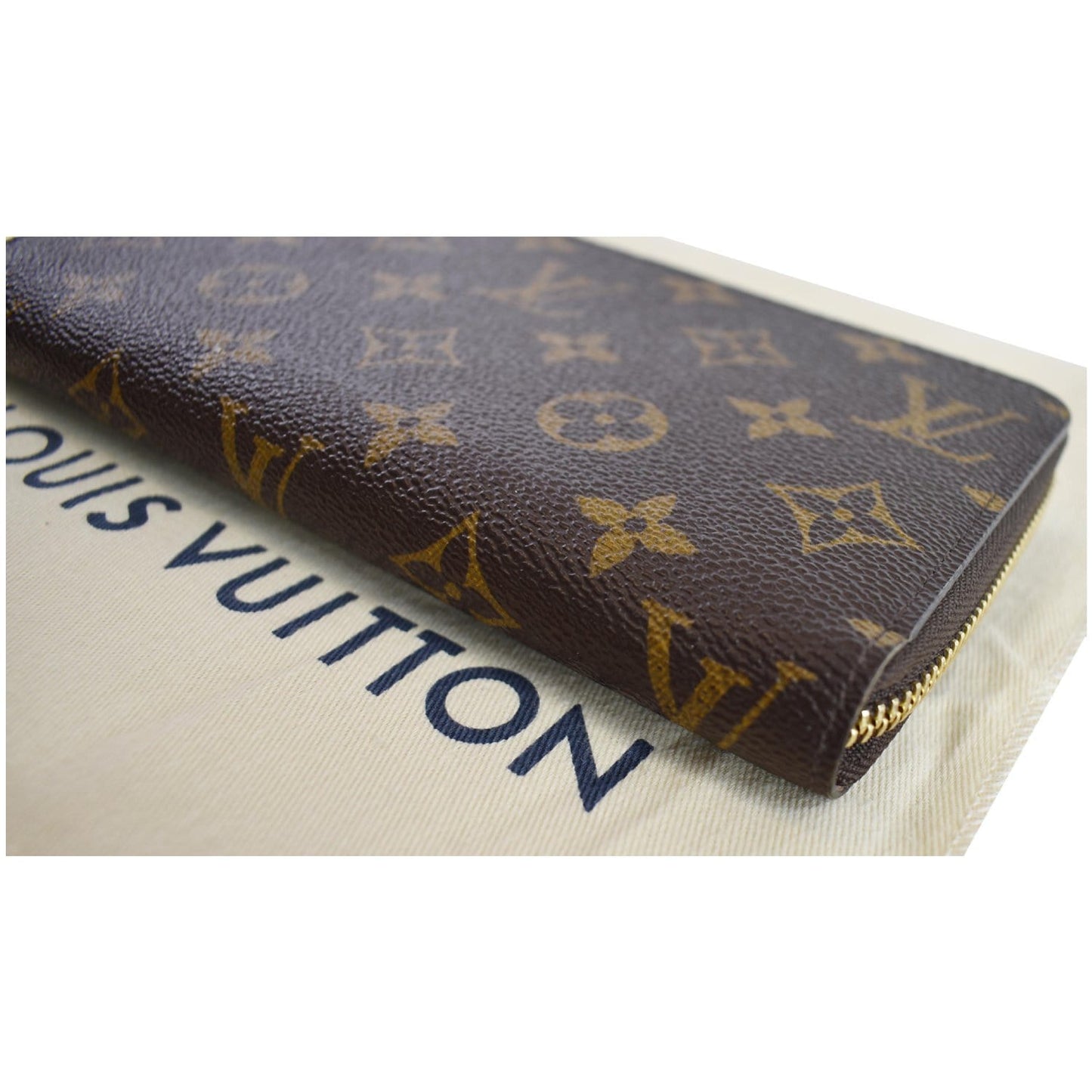 LOUIS VUITTON Monogram Canvas Zippy Long Wallet Brown