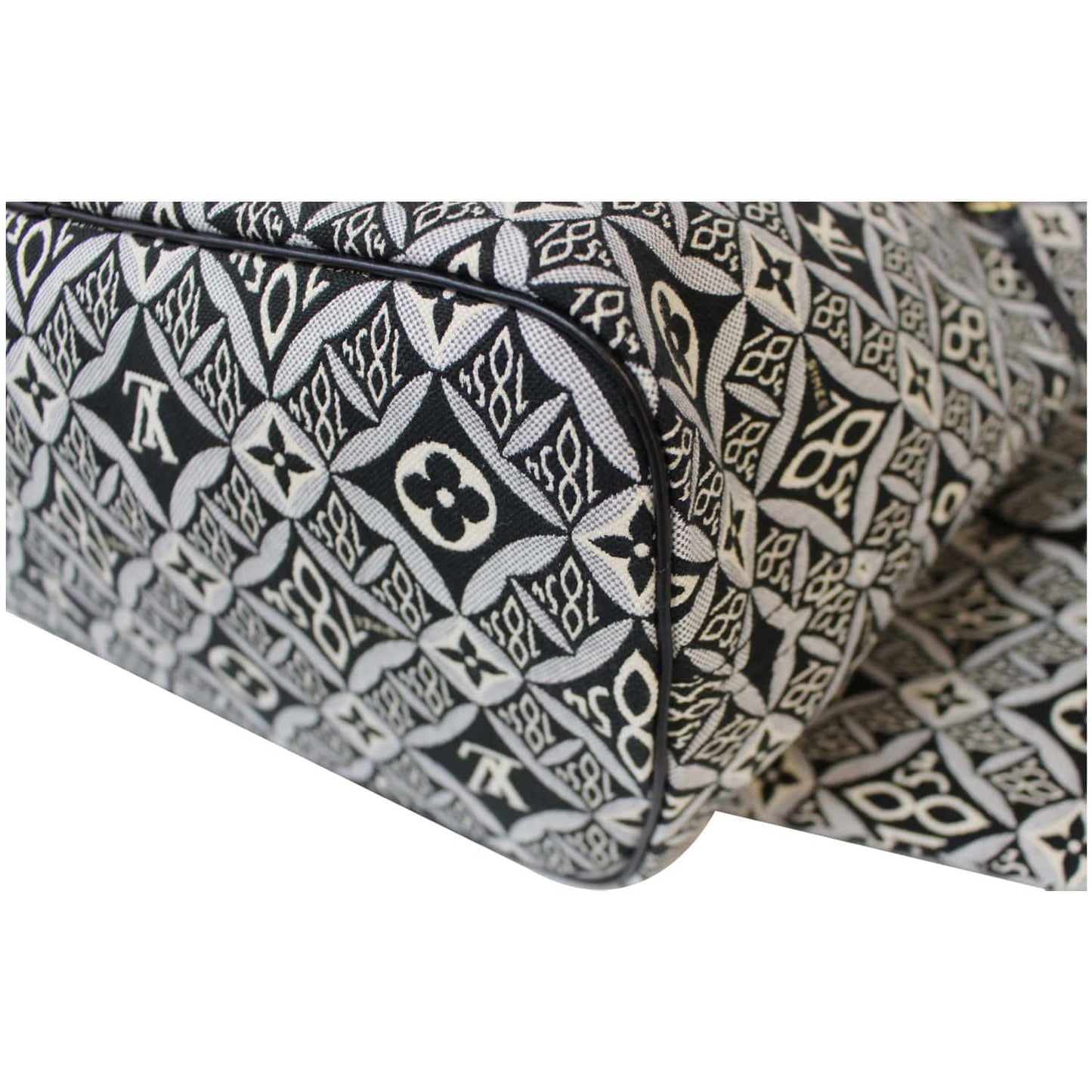 LOUIS VUITTON Since 1854 Neverfull MM Jacquard Shoulder Bag Grey