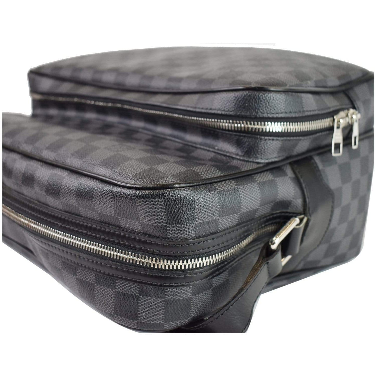 LOUIS VUITTON Sac Leoh Damier Graphite Messenger Bag Black - 20% OFF