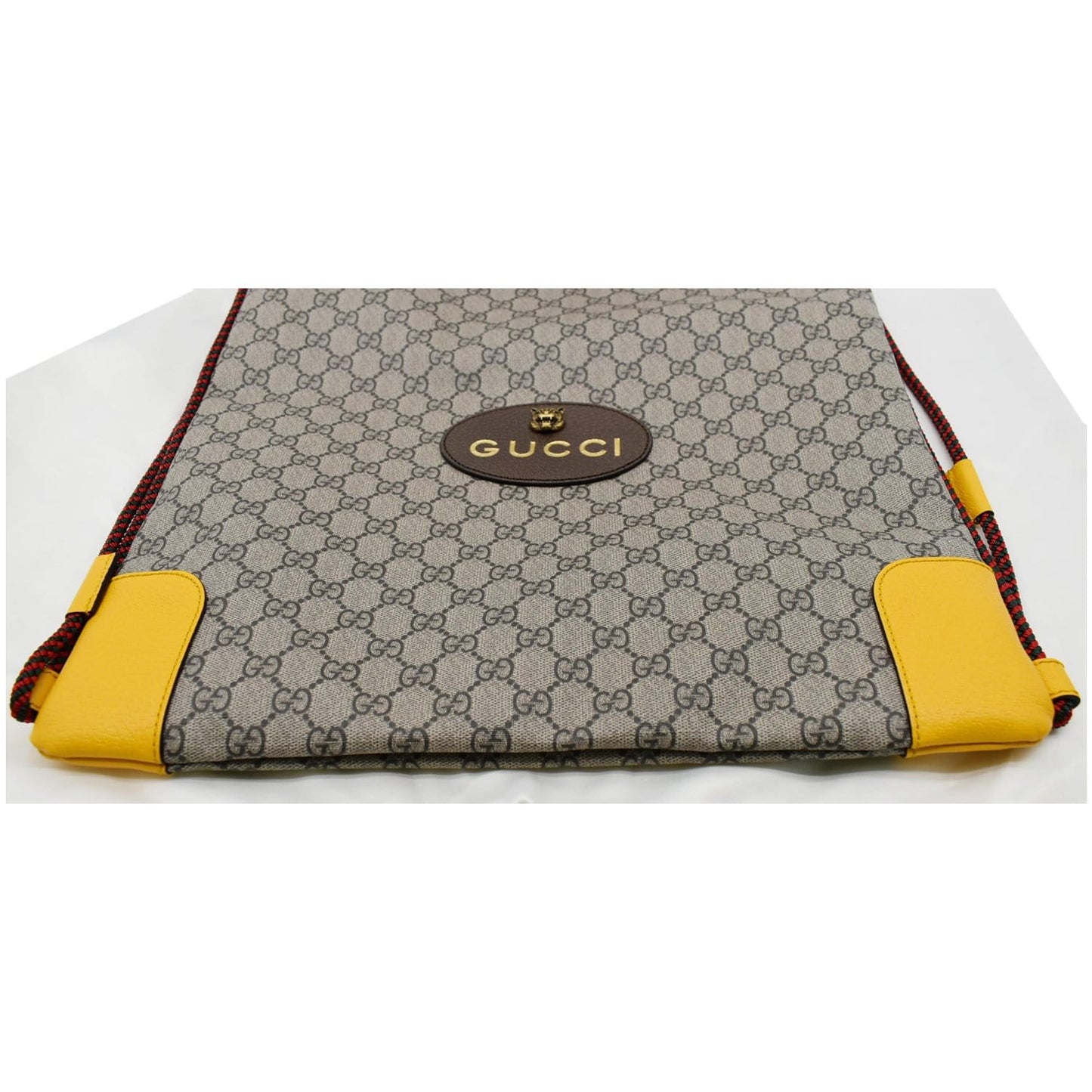 GUCCI Neo Vintage Drawstring GG Supreme Canvas Backpack Bag Beige 473872 - 10% OFF