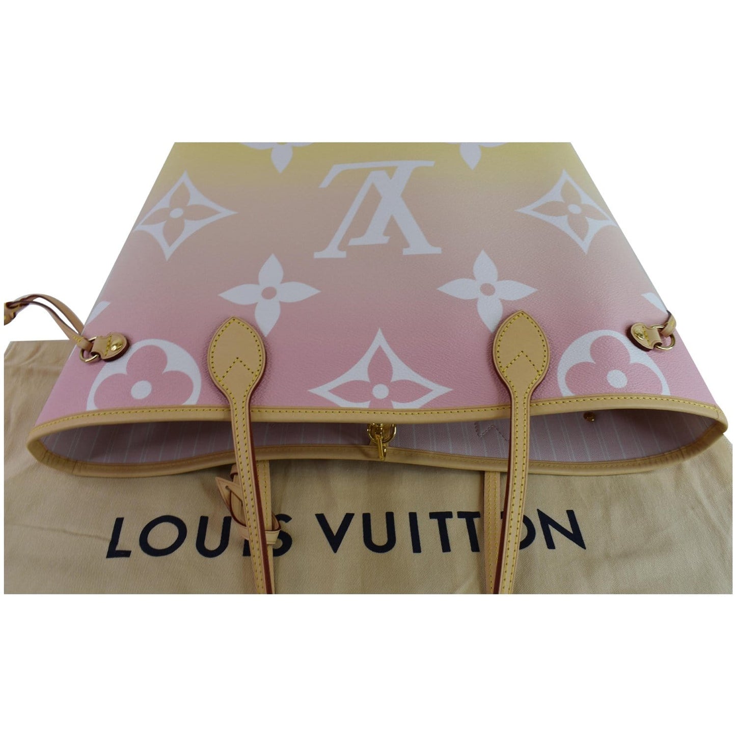 LOUIS VUITTON Neverfull MM Pool Monogram Giant Tote Shoulder Bag Light Pink - Hot Deals