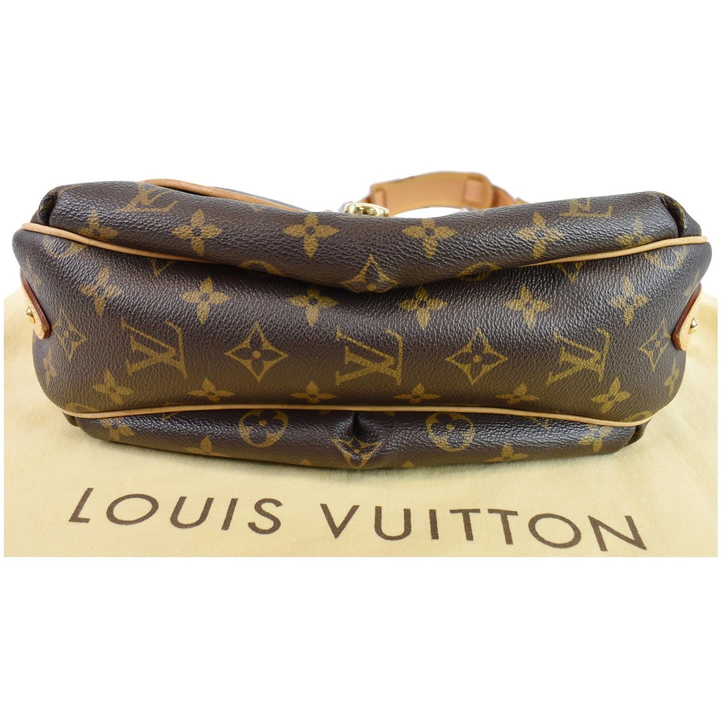 LOUIS VUITTON Tulum GM Monogram Canvas Shoulder Bag Brown