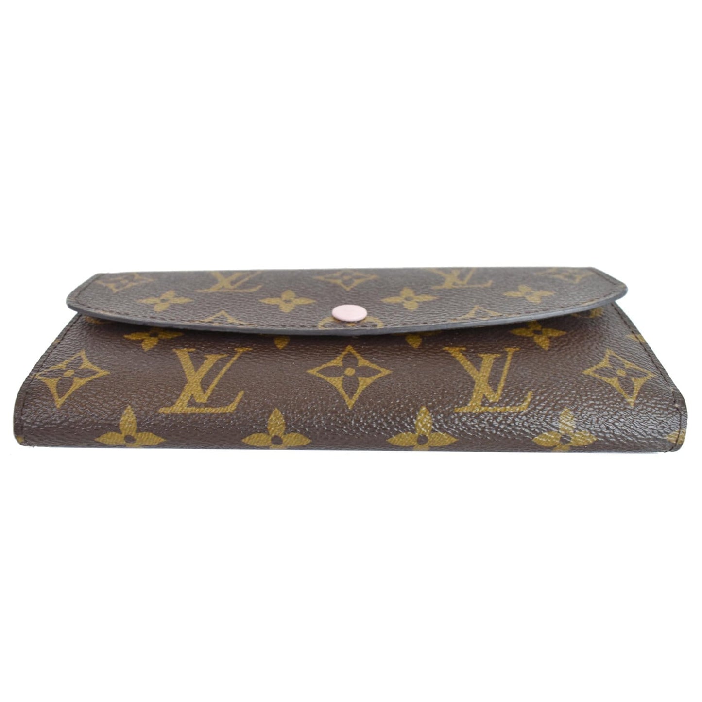 LOUIS VUITTON Emilie Monogram Canvas Wallet Brown