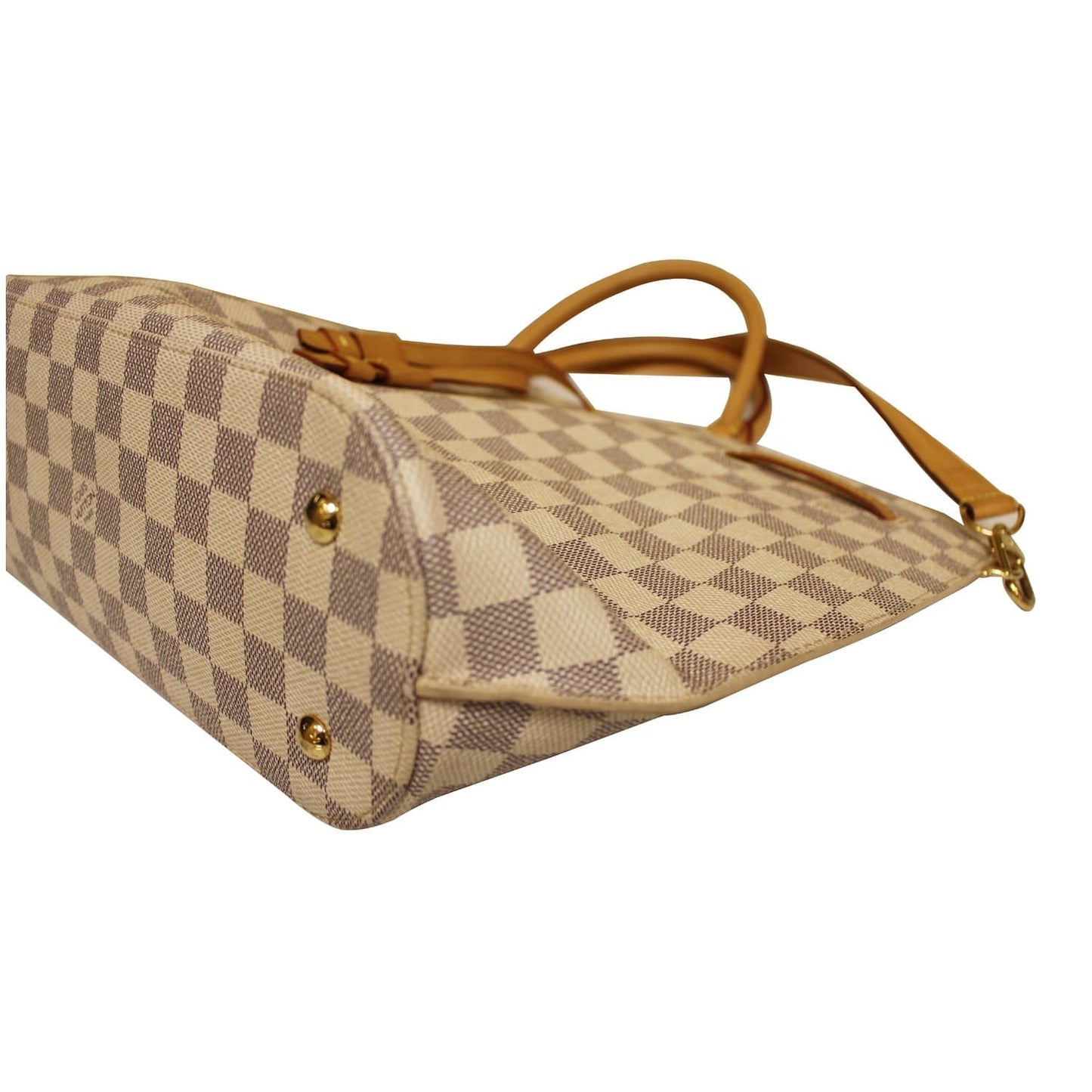 LOUIS VUITTON Girolata Damier Azur Shoulder Bag White