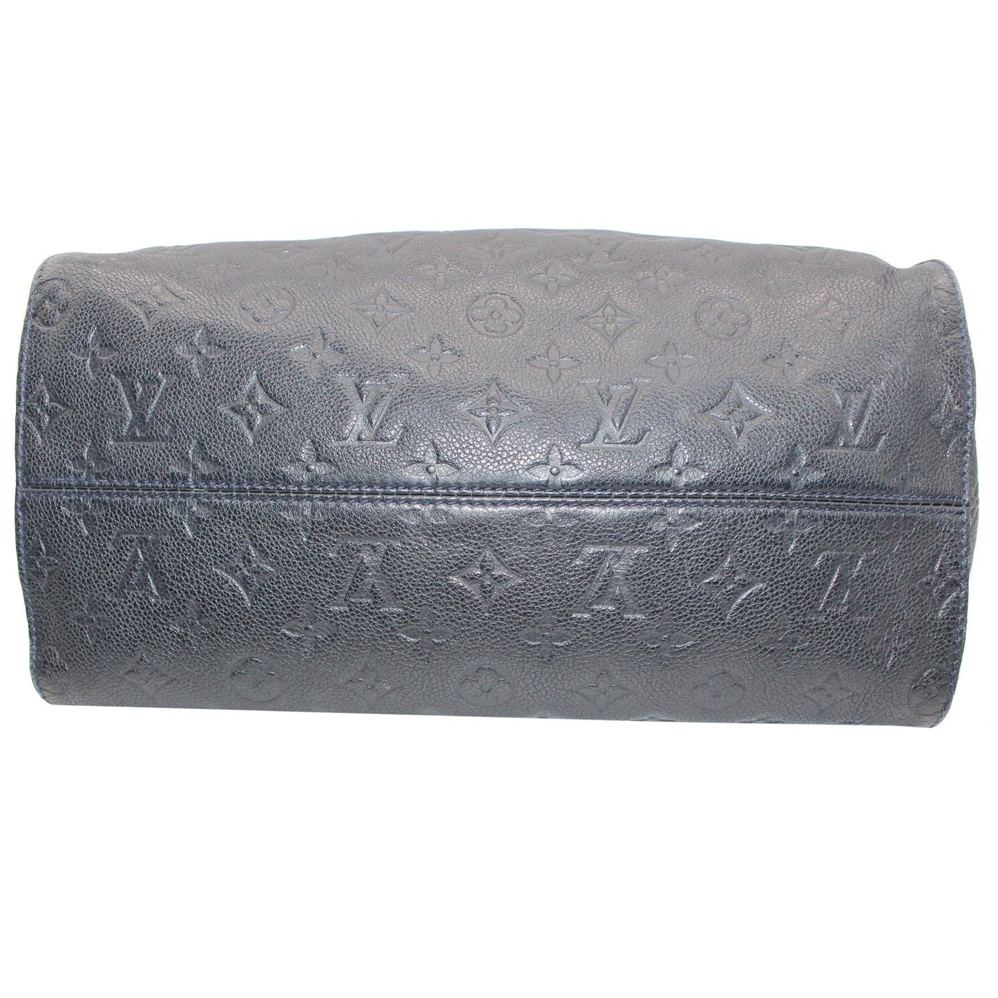 LOUIS VUITTON Lumineuse PM Monogram Empreinte Leather Shoulder Bag Black