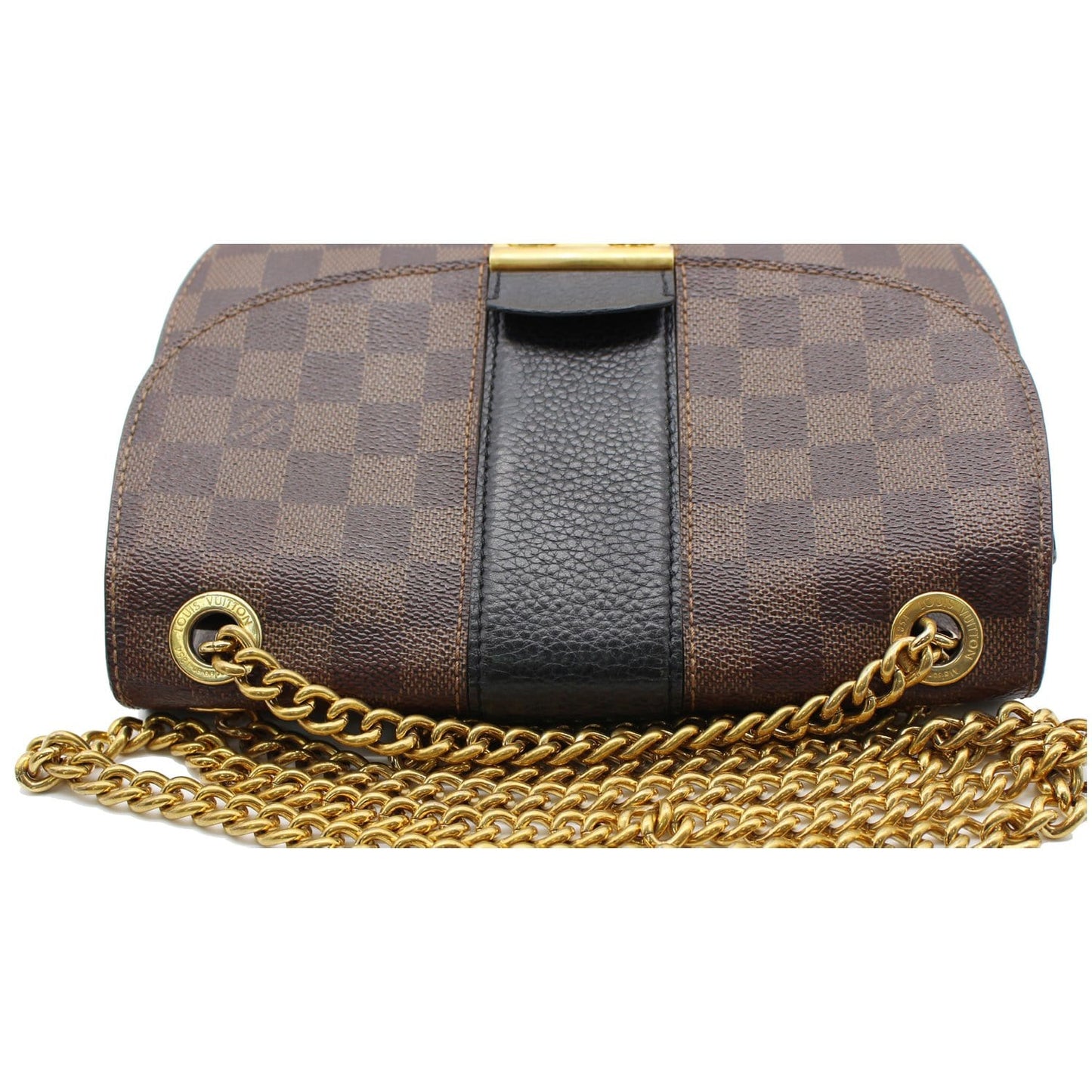 LOUIS VUITTON Wight Damier Ebene Crossbody Bag Black