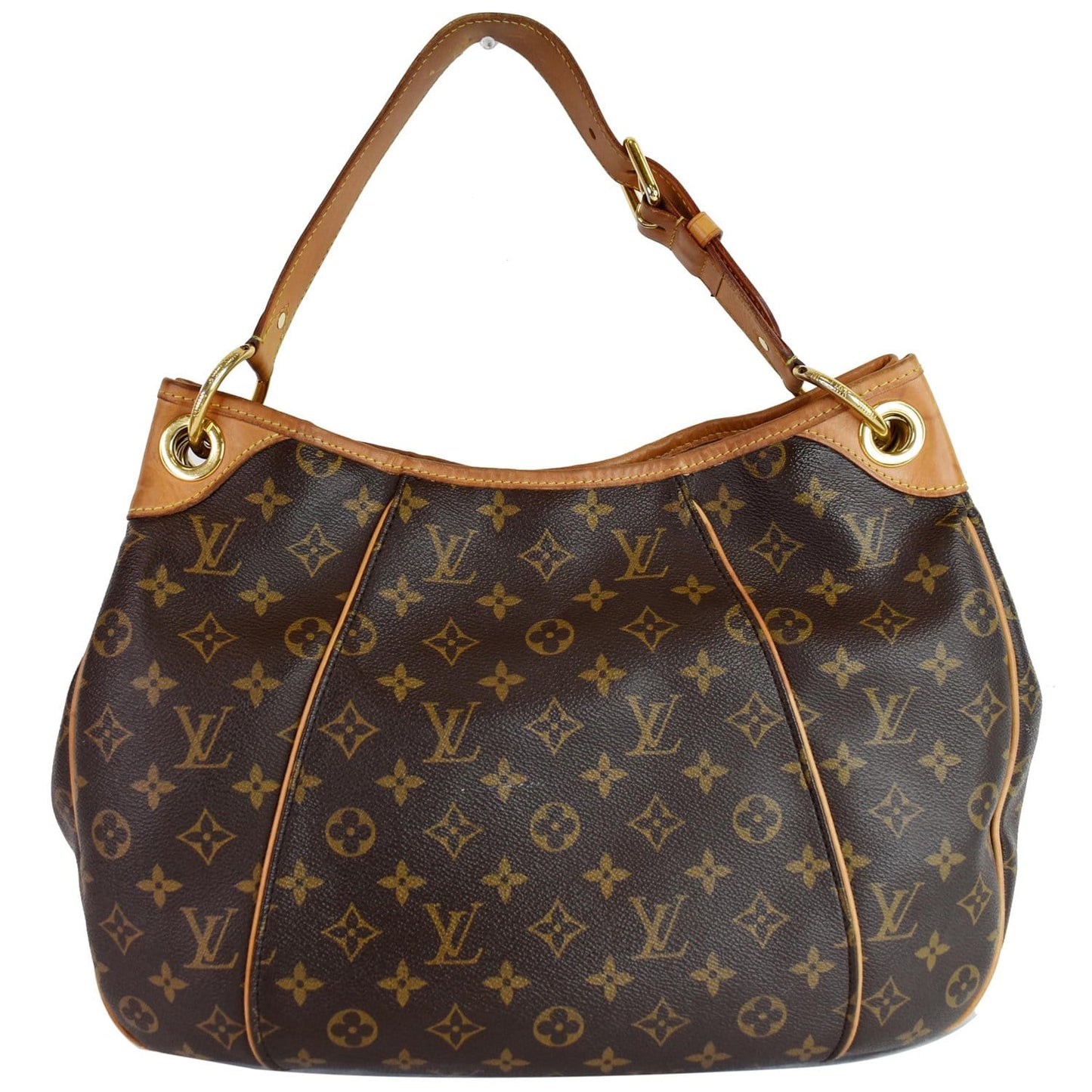LOUIS VUITTON Galliera PM Monogram Canvas Shoulder Bag Brown