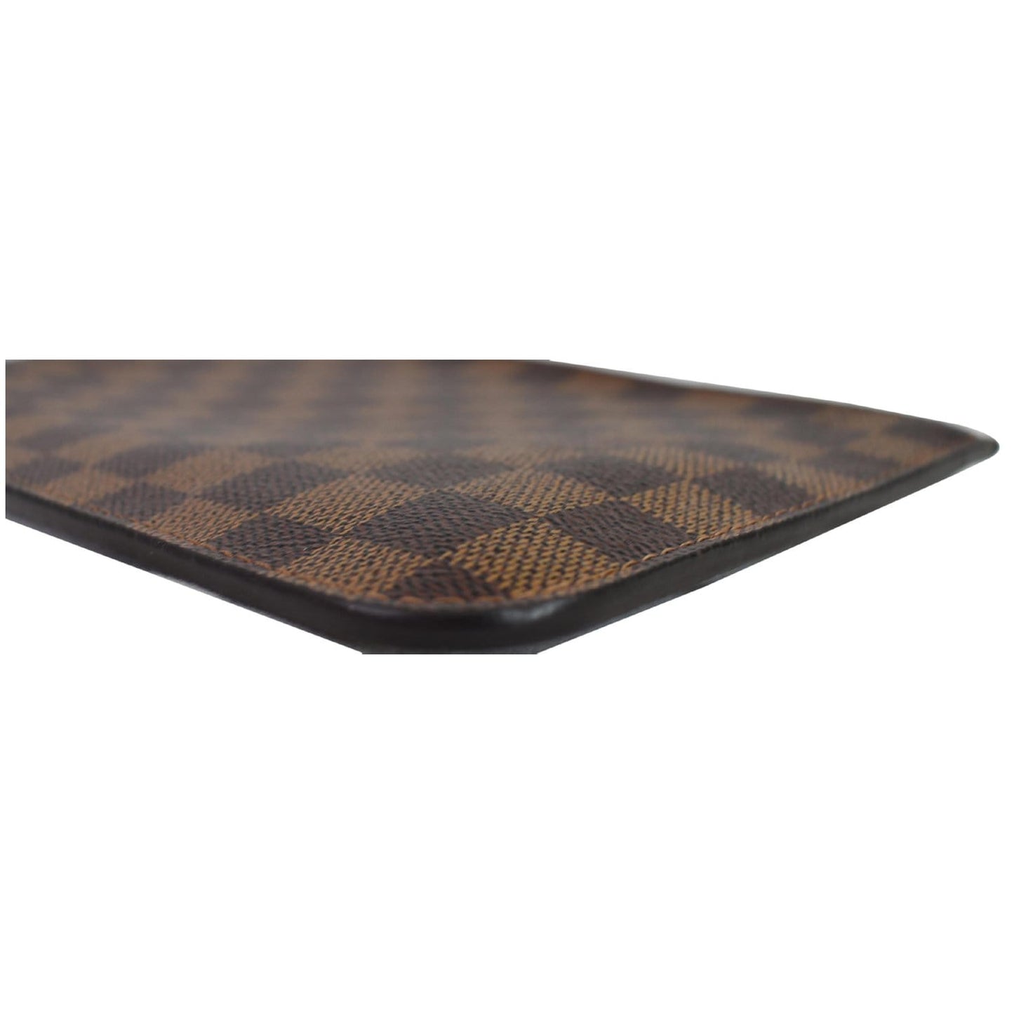 LOUIS VUITTON Pochette Wristlet Pouch Damier Ebene Neverfull MM Brown