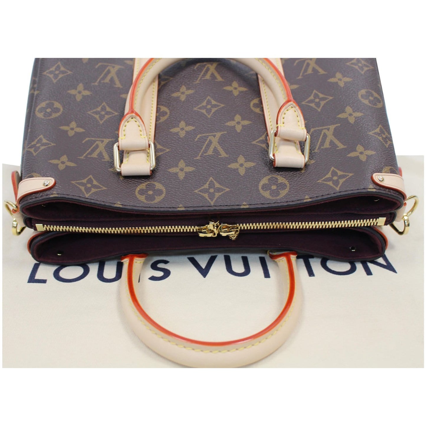 LOUIS VUITTON Soufflot BB Monogram Canvas Shoulder Bag Brown