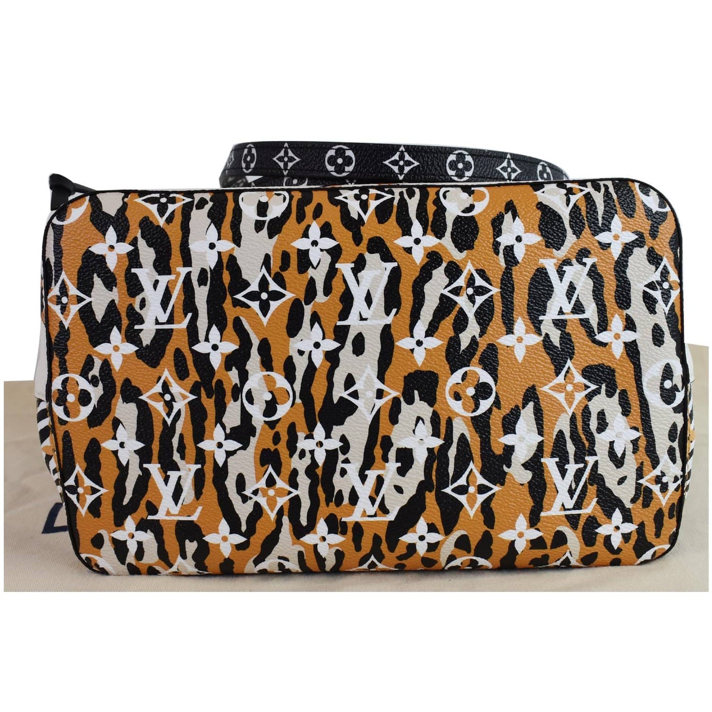 LOUIS VUITTON NeoNoe MM Monogram Jungle Canvas Shoulder Bag Ivory
