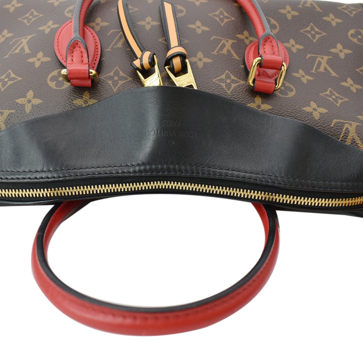LOUIS VUITTON Tuileries Monogram Canvas Tote Shoulder Bag Brown