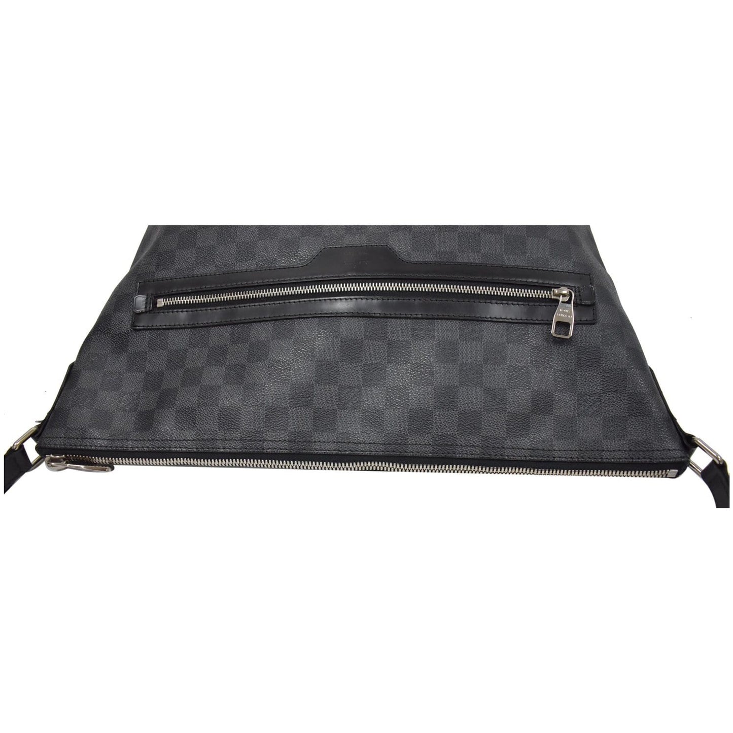 LOUIS VUITTON Mick GM Damier Graphite Messenger Crossbody Bag Black