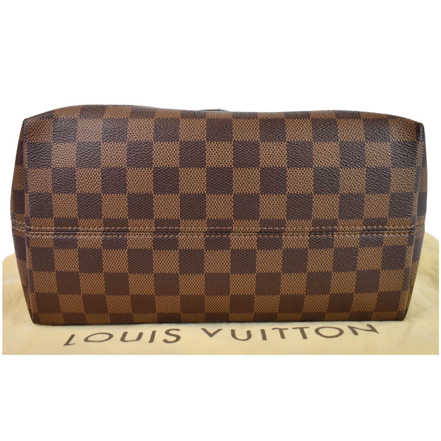 LOUIS VUITTON Iena PM Damier Ebene Tote Bag Brown