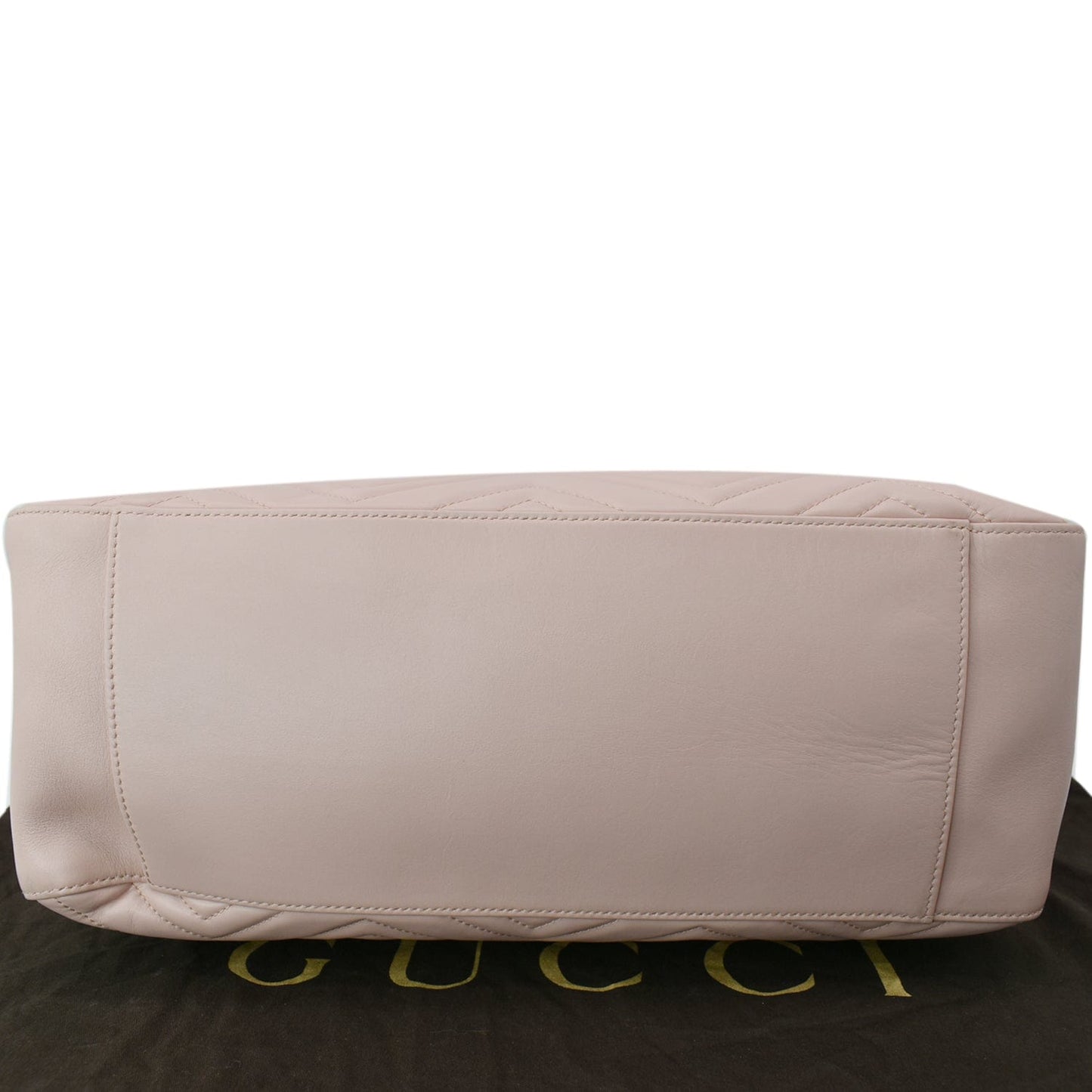 GUCCI GG Marmont Medium Metelasse Quilted Leather Shoulder Bag Nude 453569 - Hot Deals