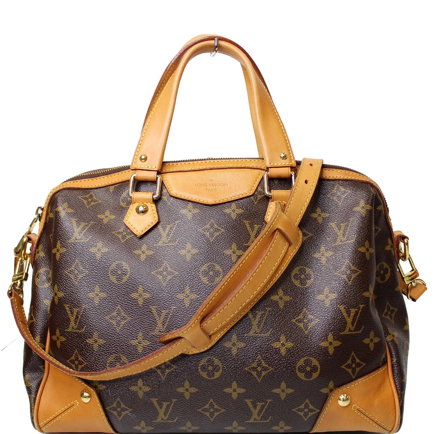 LOUIS VUITTON Retiro PM Monogram Canvas Shoulder Bag Brown