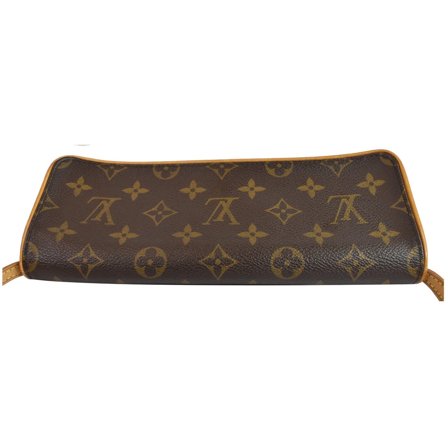 LOUIS VUITTON Pochette Twin GM Monogram Canvas Shoulder Bag Brown