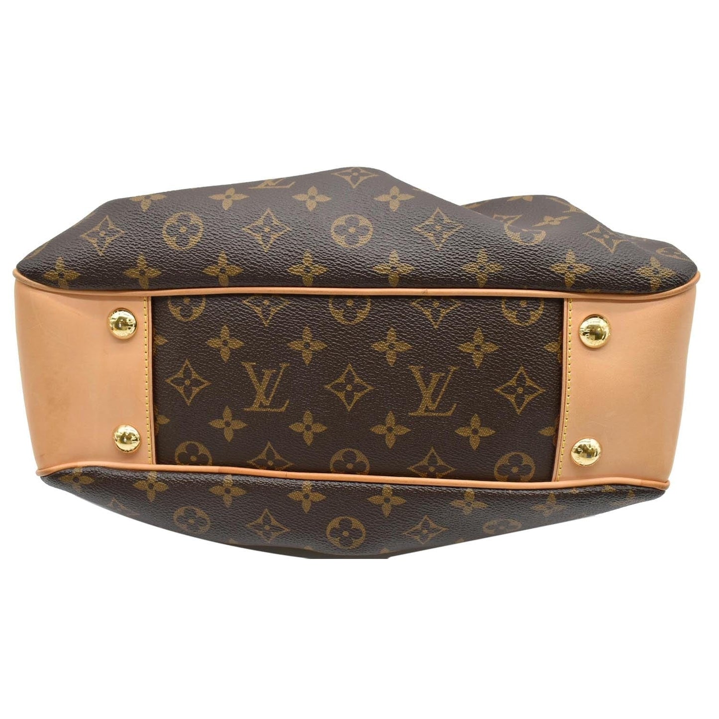 LOUIS VUITTON Boetie PM Monogram Canvas Satchel Bag Brown