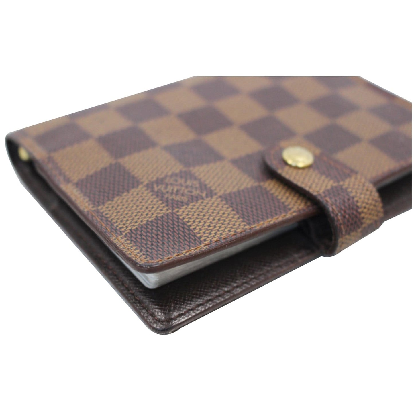 LOUIS VUITTON Agenda PM Damier Ebene Day Planner Cover Brown