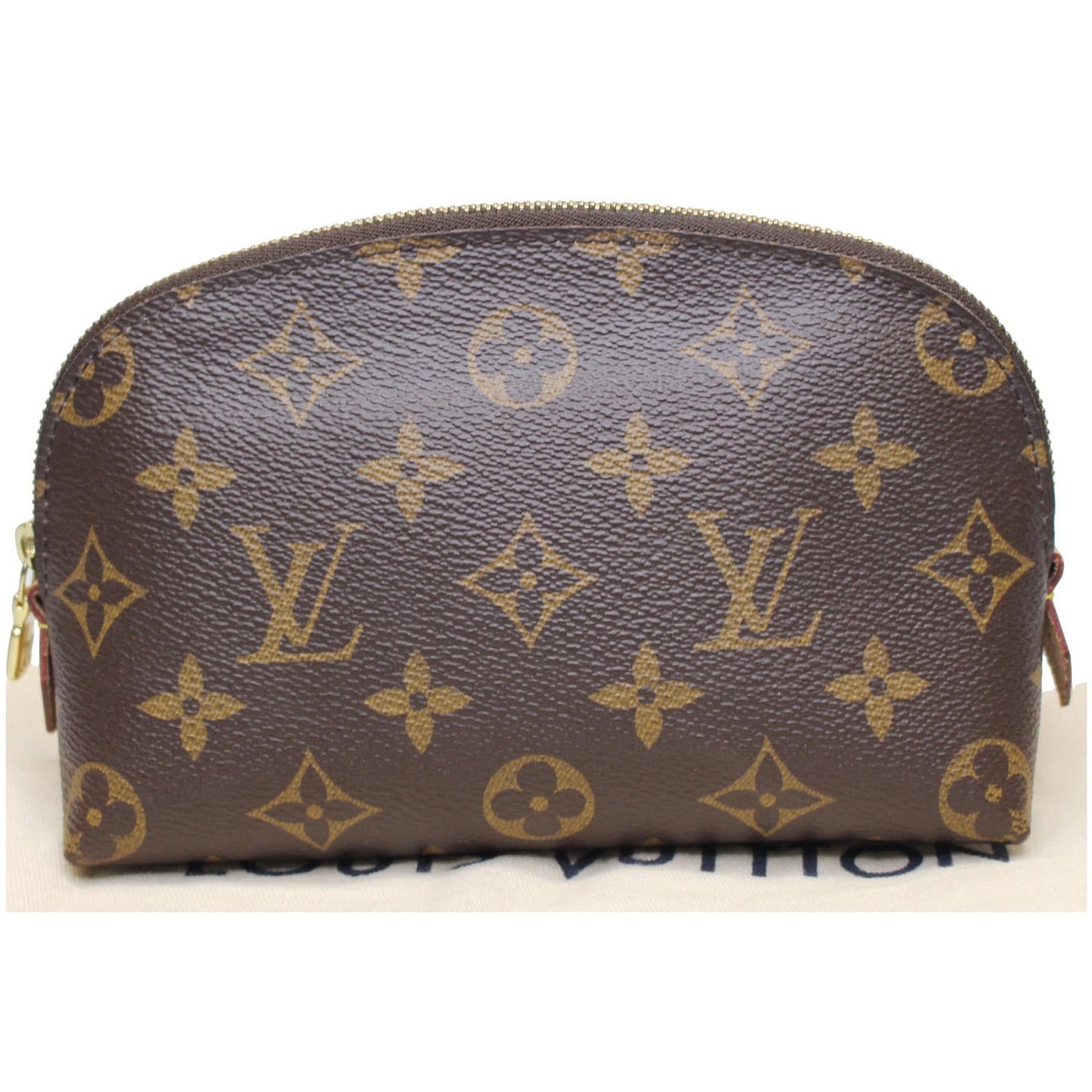 LOUIS VUITTON Monogram Canvas Cosmetic Pouch Brown