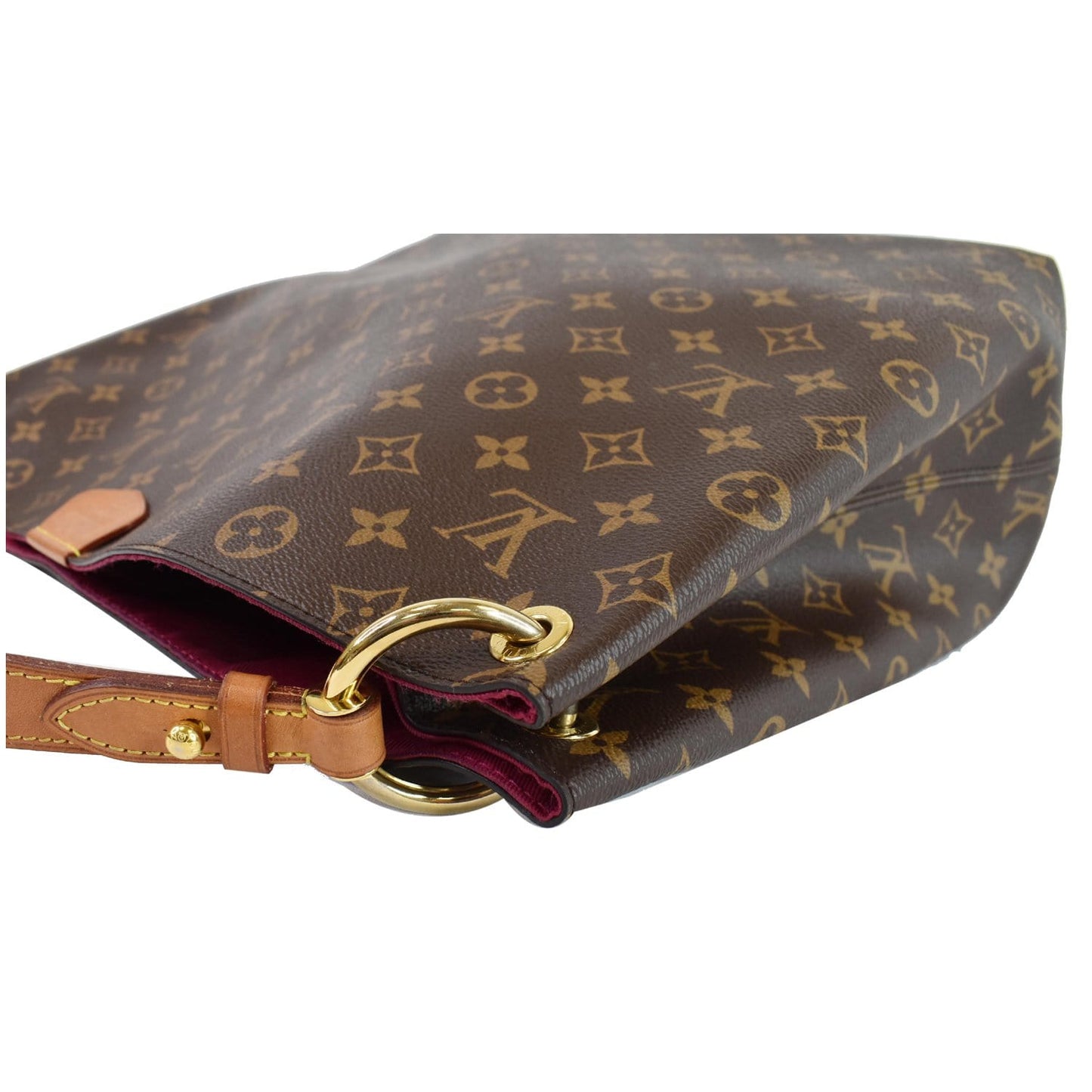 LOUIS VUITTON Graceful MM Monogram Canvas Shoulder Bag Brown
