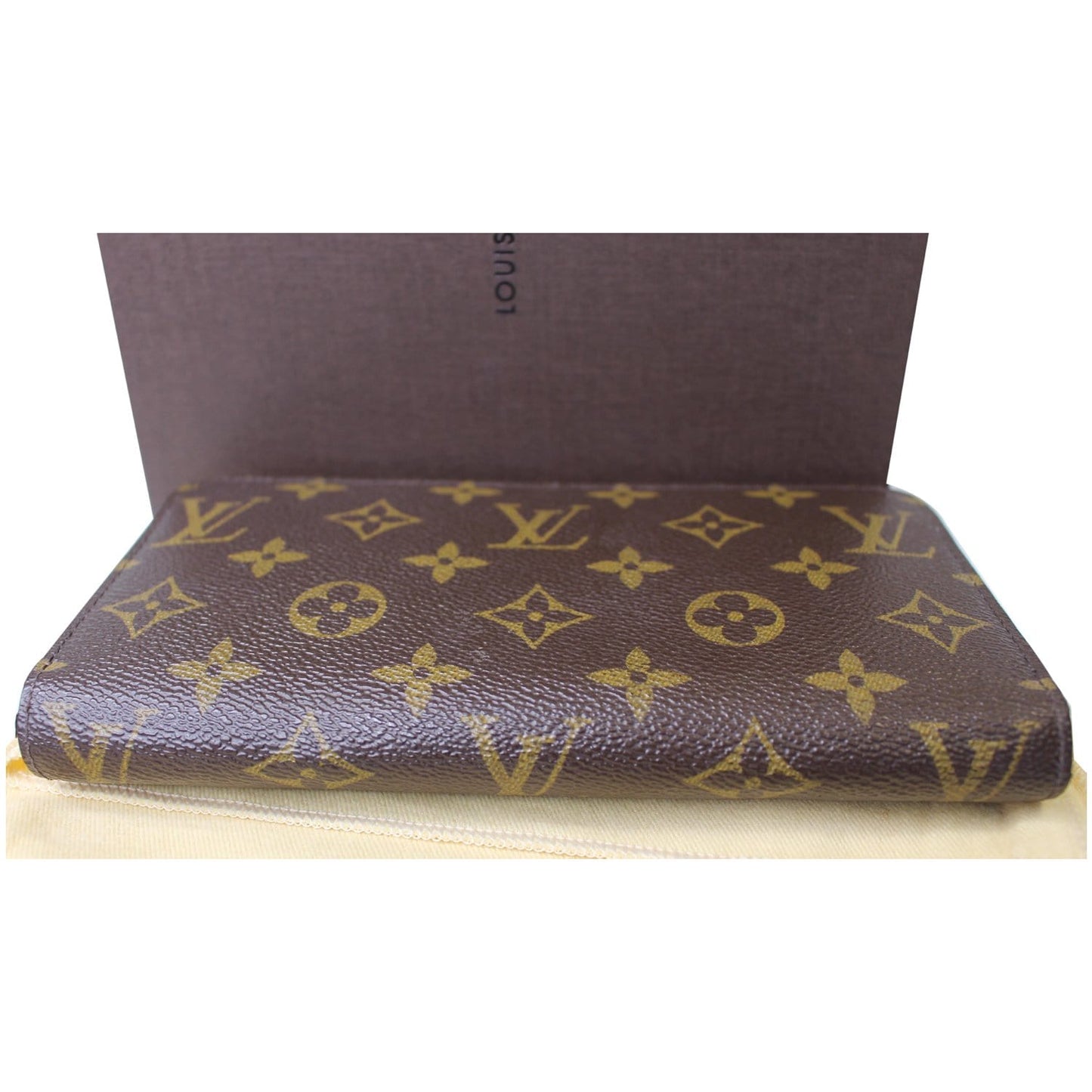 LOUIS VUITTON Zippy Monogram Canvas Long Wallet Brown