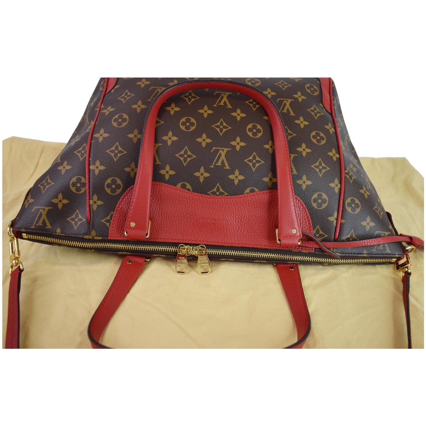 LOUIS VUITTON Estrela NM Monogram Canvas Shoulder Bag Cherry