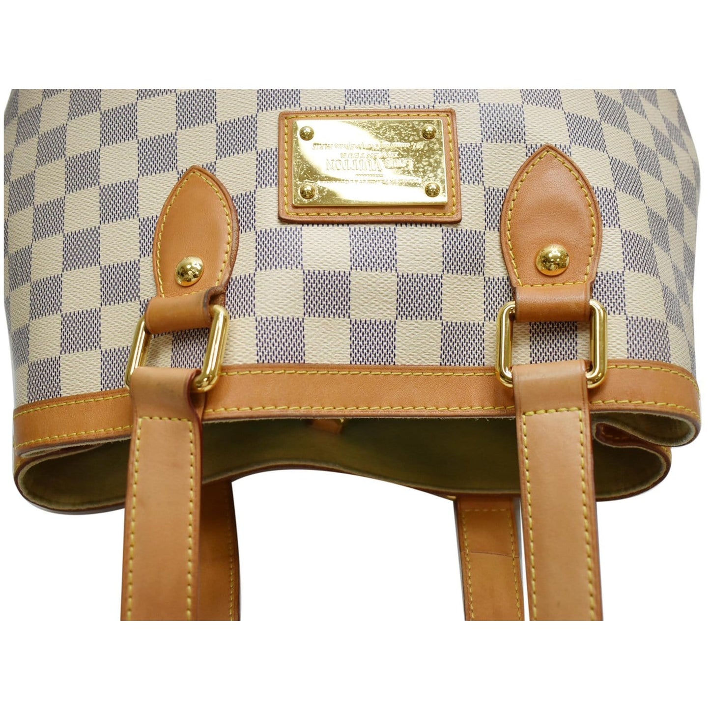 LOUIS VUITTON  Hampstead PM Damier Azur Shoulder Bag White