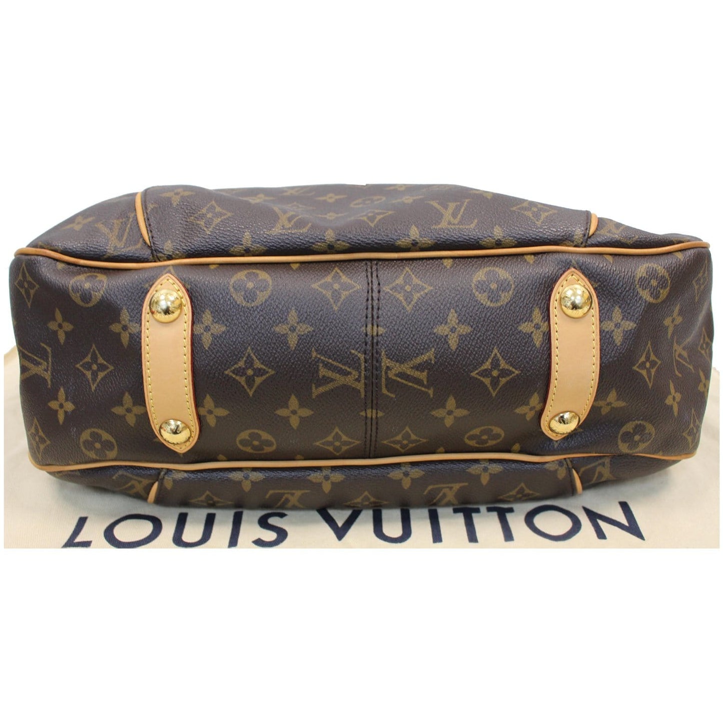 LOUIS VUITTON Galliera PM Monogram Canvas Shoulder Bag Brown
