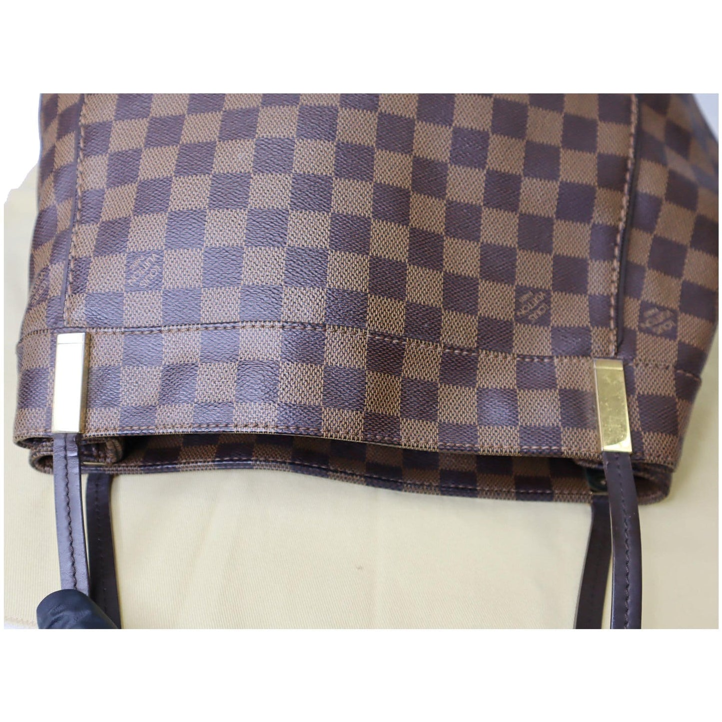 LOUIS VUITTON Marylebone PM Damier Ebene Shoulder Bag Brown