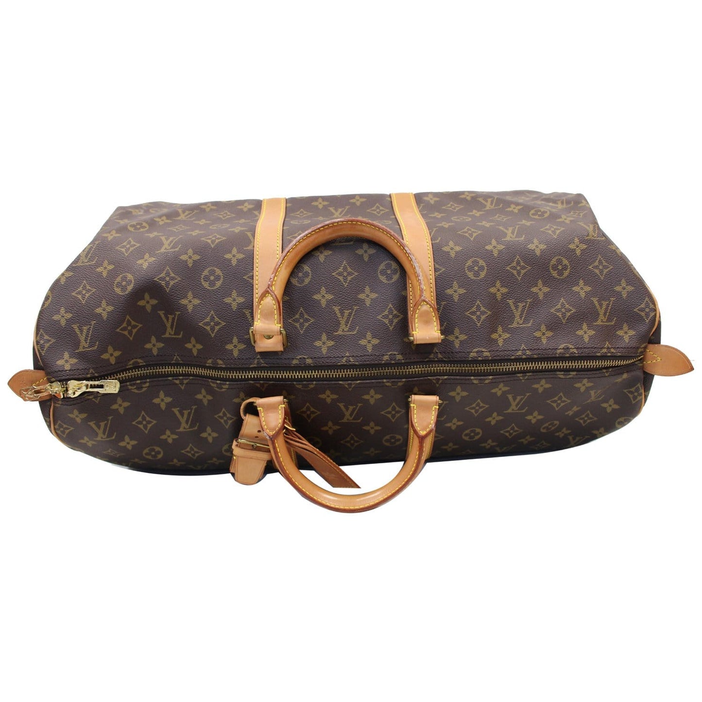LOUIS VUITTON Keepall 55 Monogram Canvas Travel Bag Brown