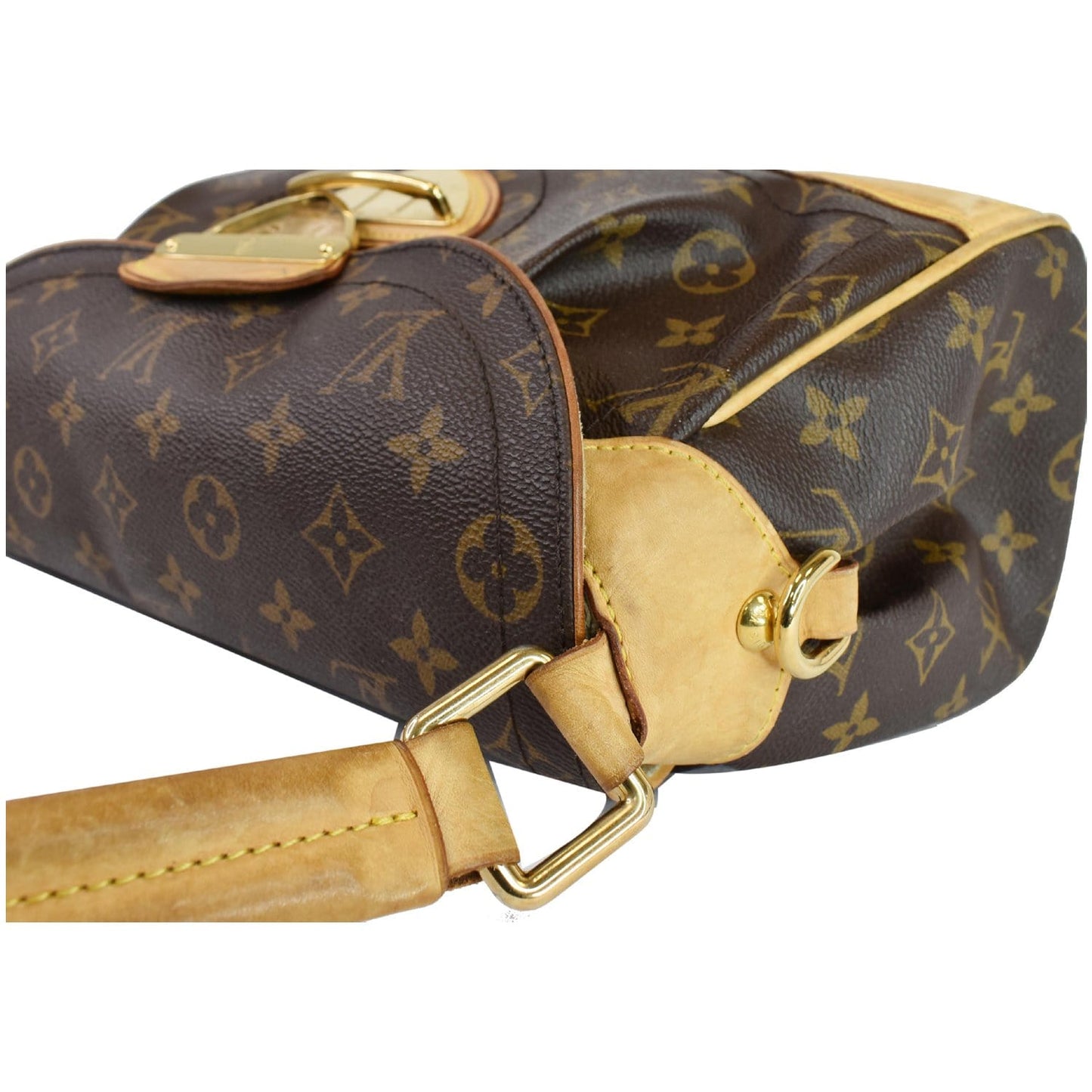 LOUIS VUITTON Beverly MM Monogram Canvas Shoulder Bag Brown